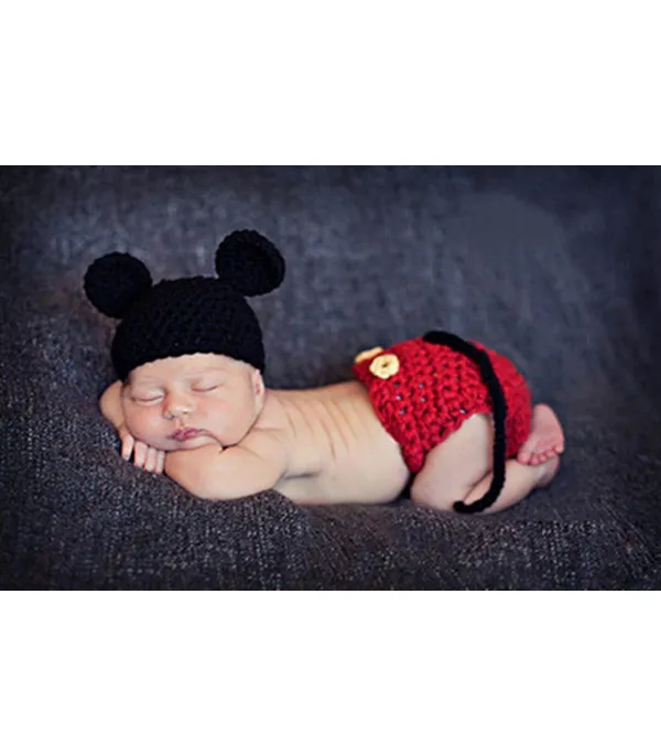 Completino neonato Mickey Mouse uncinetto