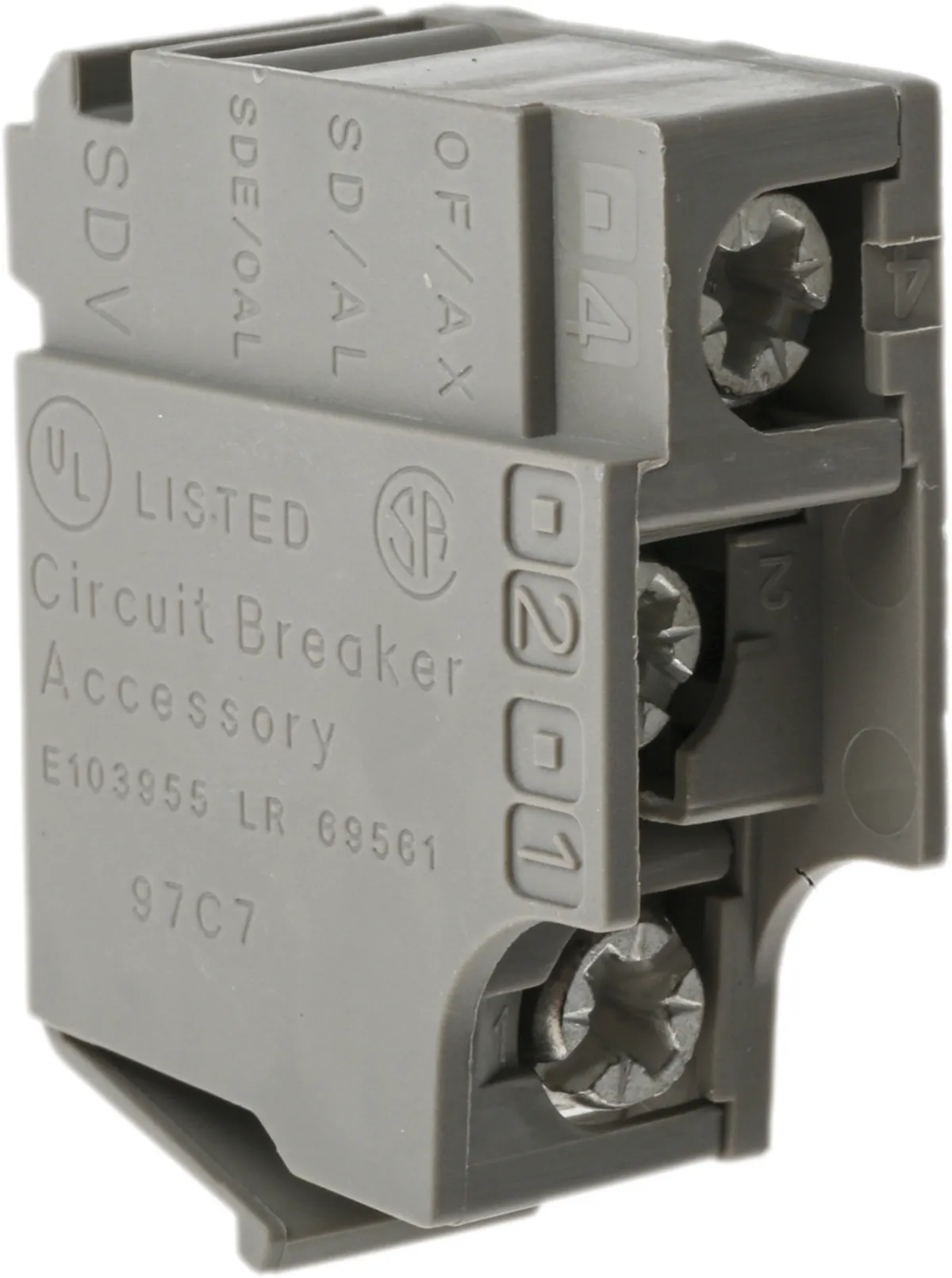 Contatto ausiliario Schneider Electric, 1 contatto, 1 N/C + 1 N/A, montaggio a clip, serie Multi 9
