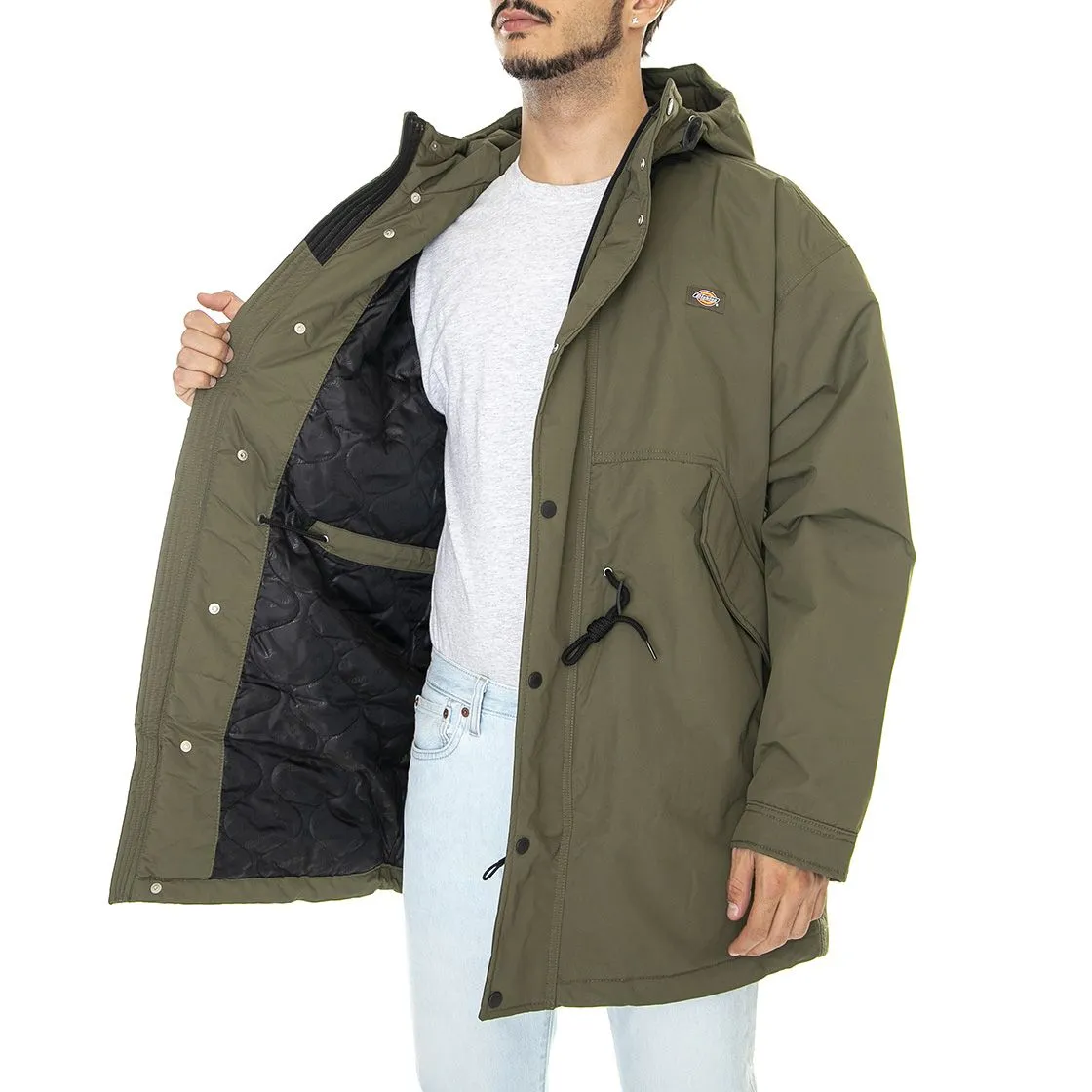 Dickies Glacier View Parka Military Green - Giacca Invernale con Cappuccio Uomo Verde    