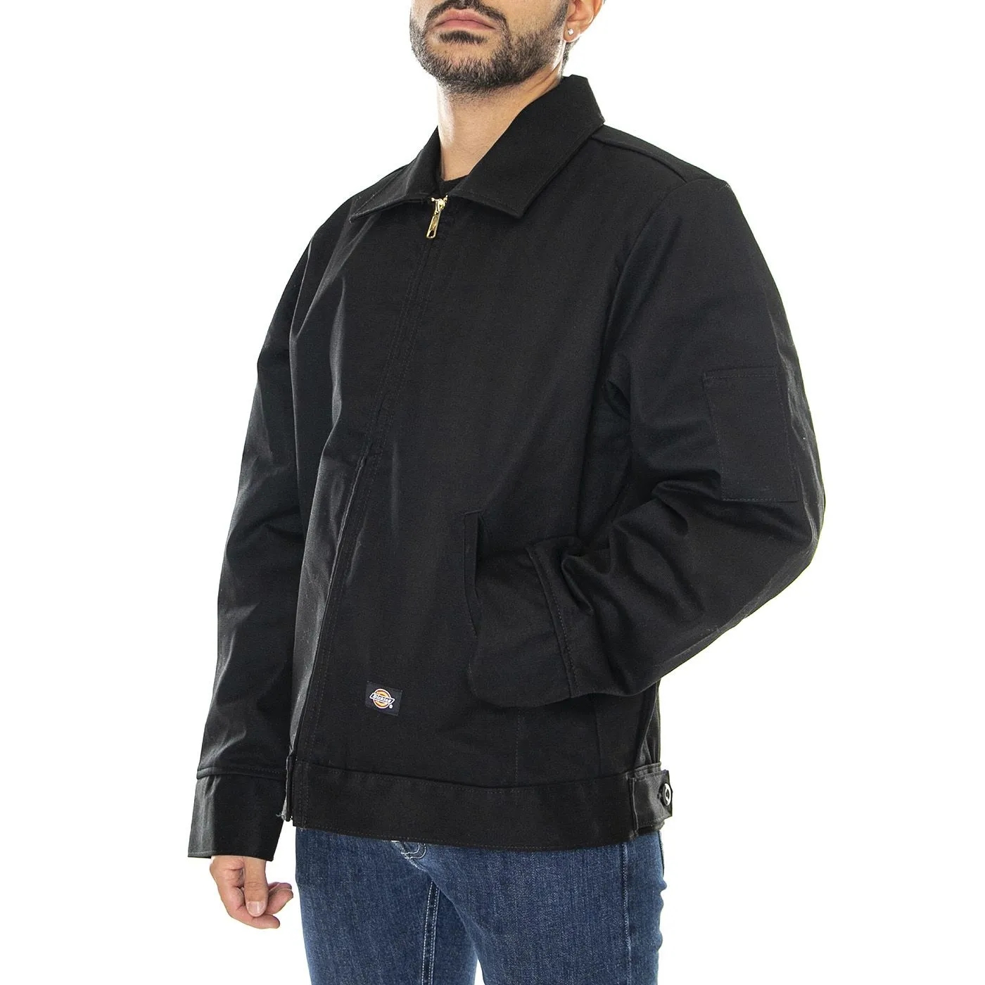 Dickies Lined Eisenhower Jacket Rec Black - Giacca Invernale Uomo Nera    