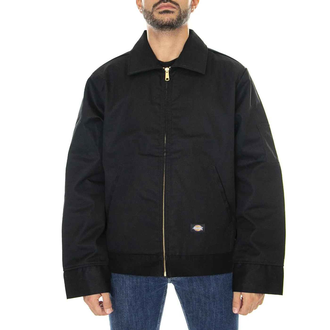 Dickies Lined Eisenhower Jacket Rec Black - Giacca Invernale Uomo Nera    