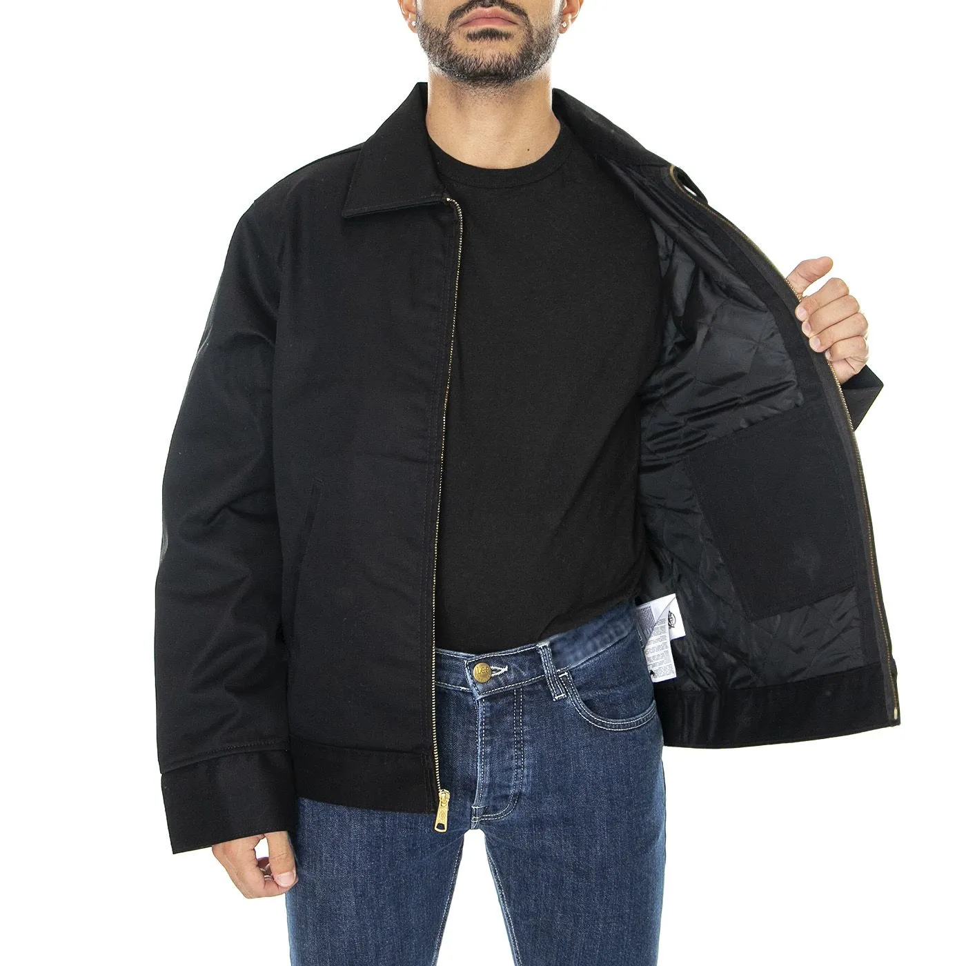 Dickies Lined Eisenhower Jacket Rec Black - Giacca Invernale Uomo Nera    