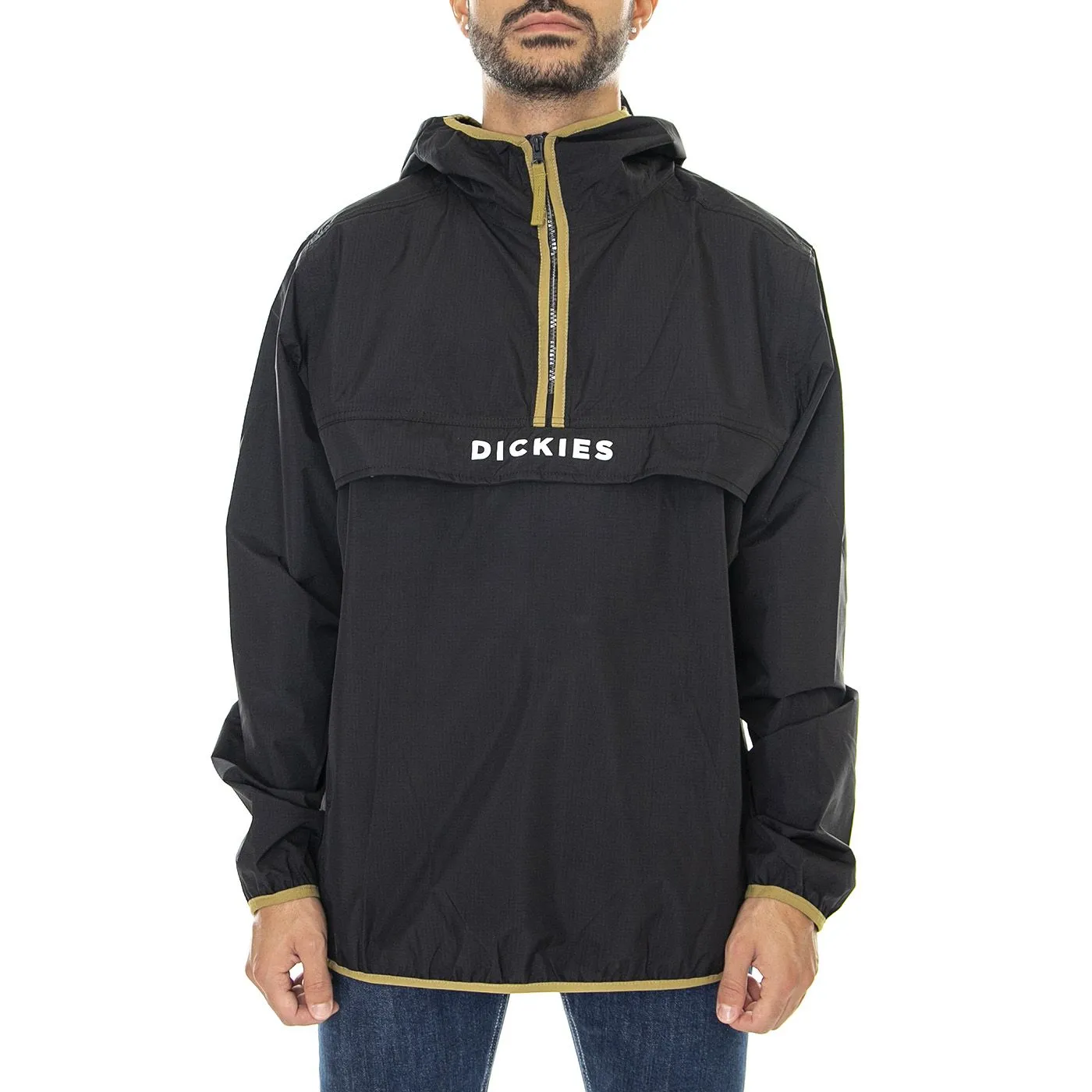 Dickies Pacific Packable Jacket Black - Giacca Invernale con Cappuccio Uomo Nera    