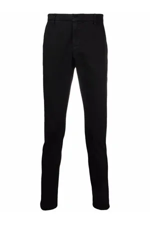 DONDUP Abbigliamento,Pantaloni Chino in cotone nero 