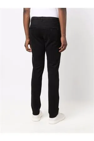 DONDUP Abbigliamento,Pantaloni Chino in cotone nero 