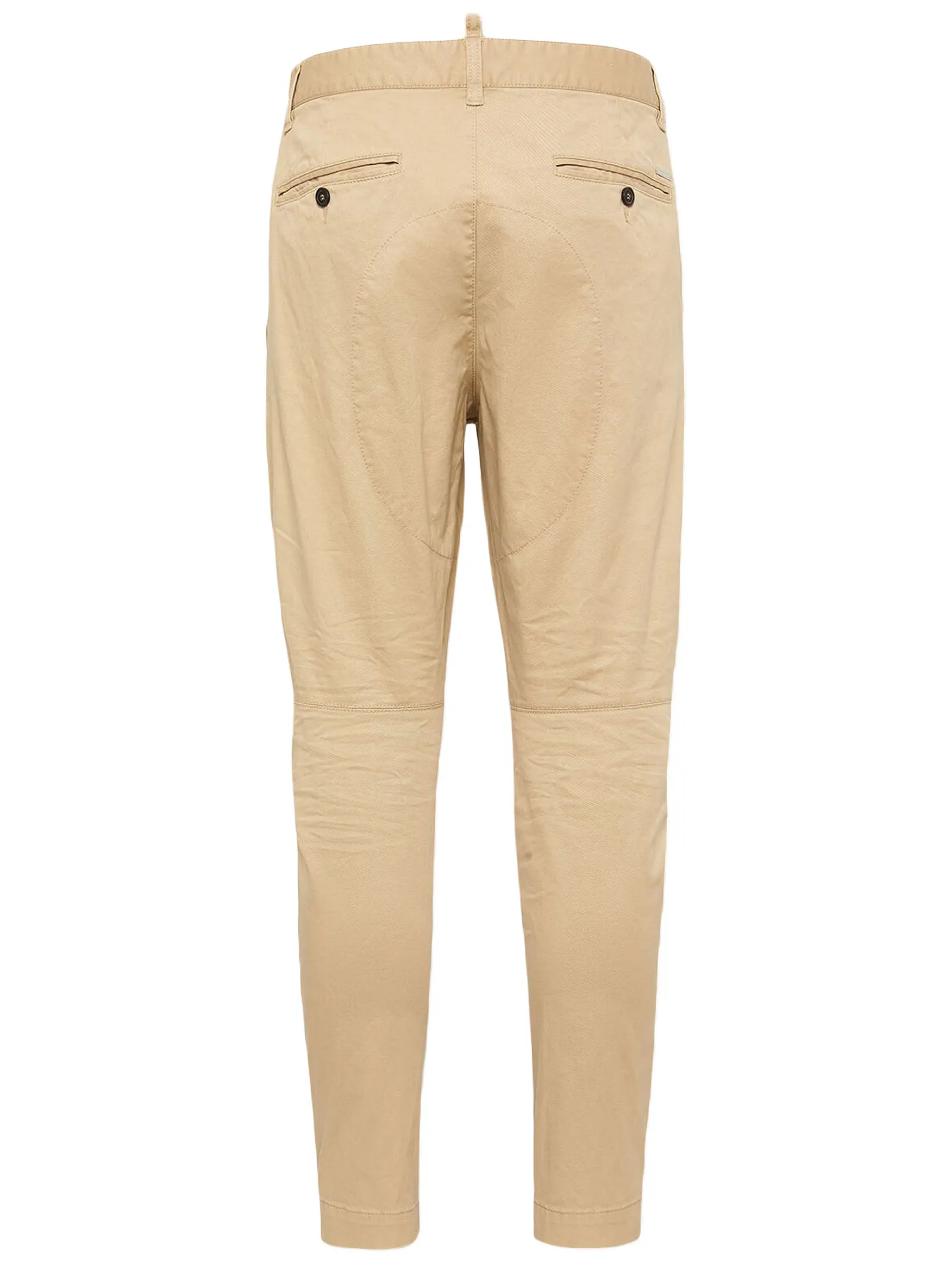 DSQUARED Abbigliamento,Pantaloni Pantaloni chino beige in cotone elasticizzato 