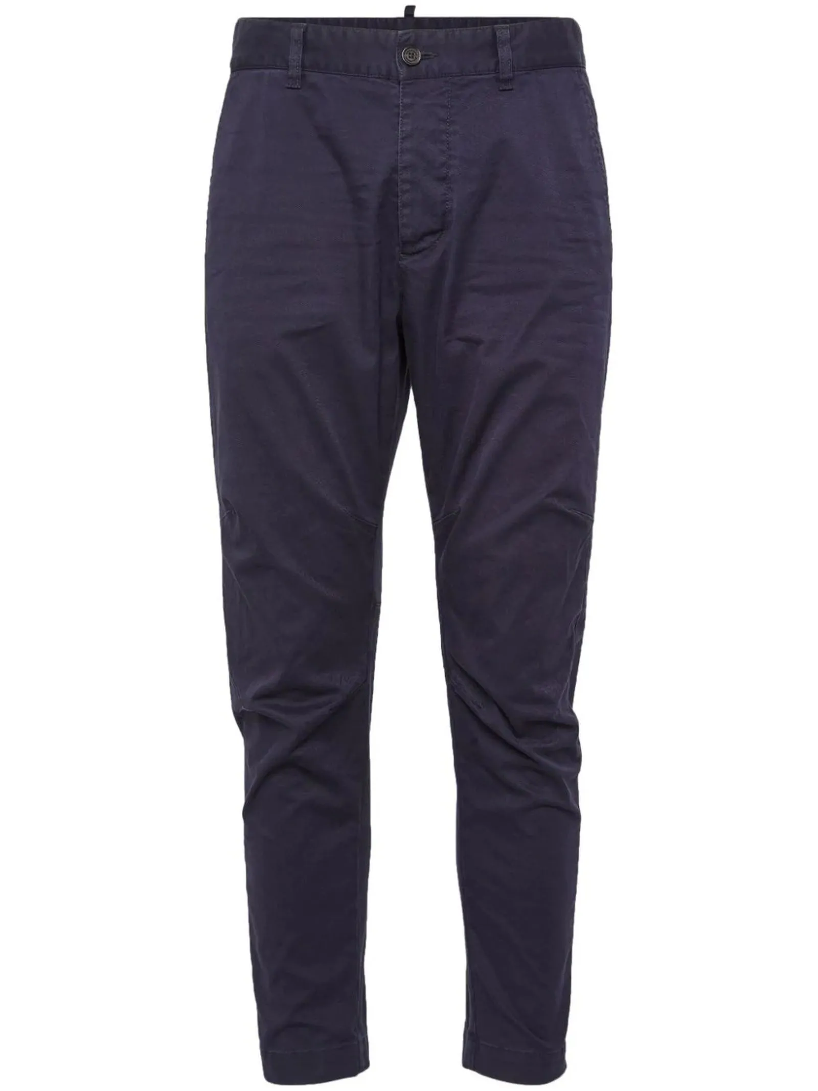 DSQUARED Abbigliamento,Pantaloni Pantaloni chino blu in cotone elasticizzato 