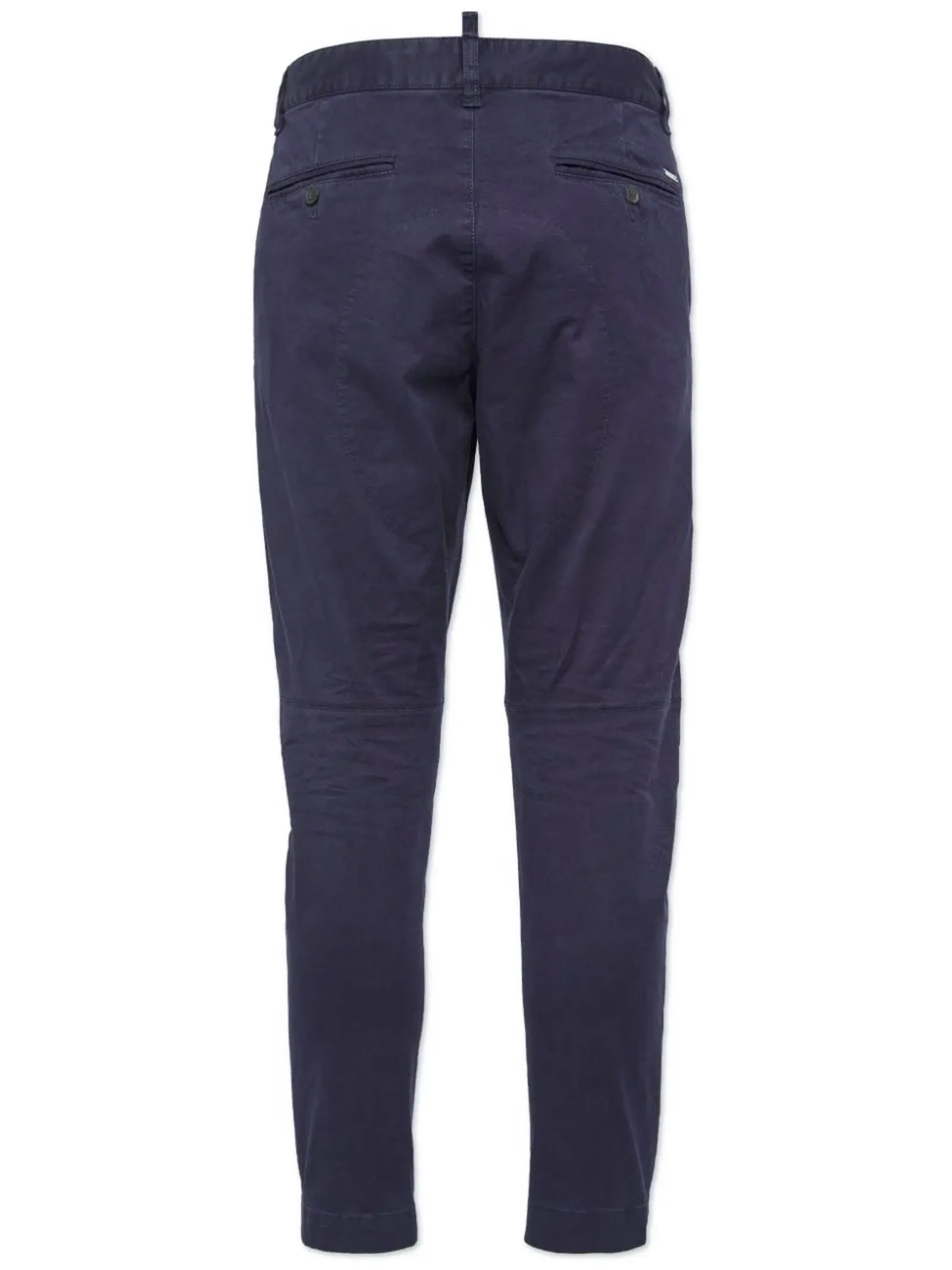 DSQUARED Abbigliamento,Pantaloni Pantaloni chino blu in cotone elasticizzato 