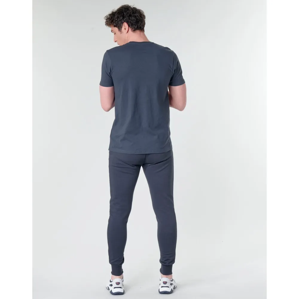 ELLESSE - T-SHIRT BASIC LOGO MINIMAL Blu scuro