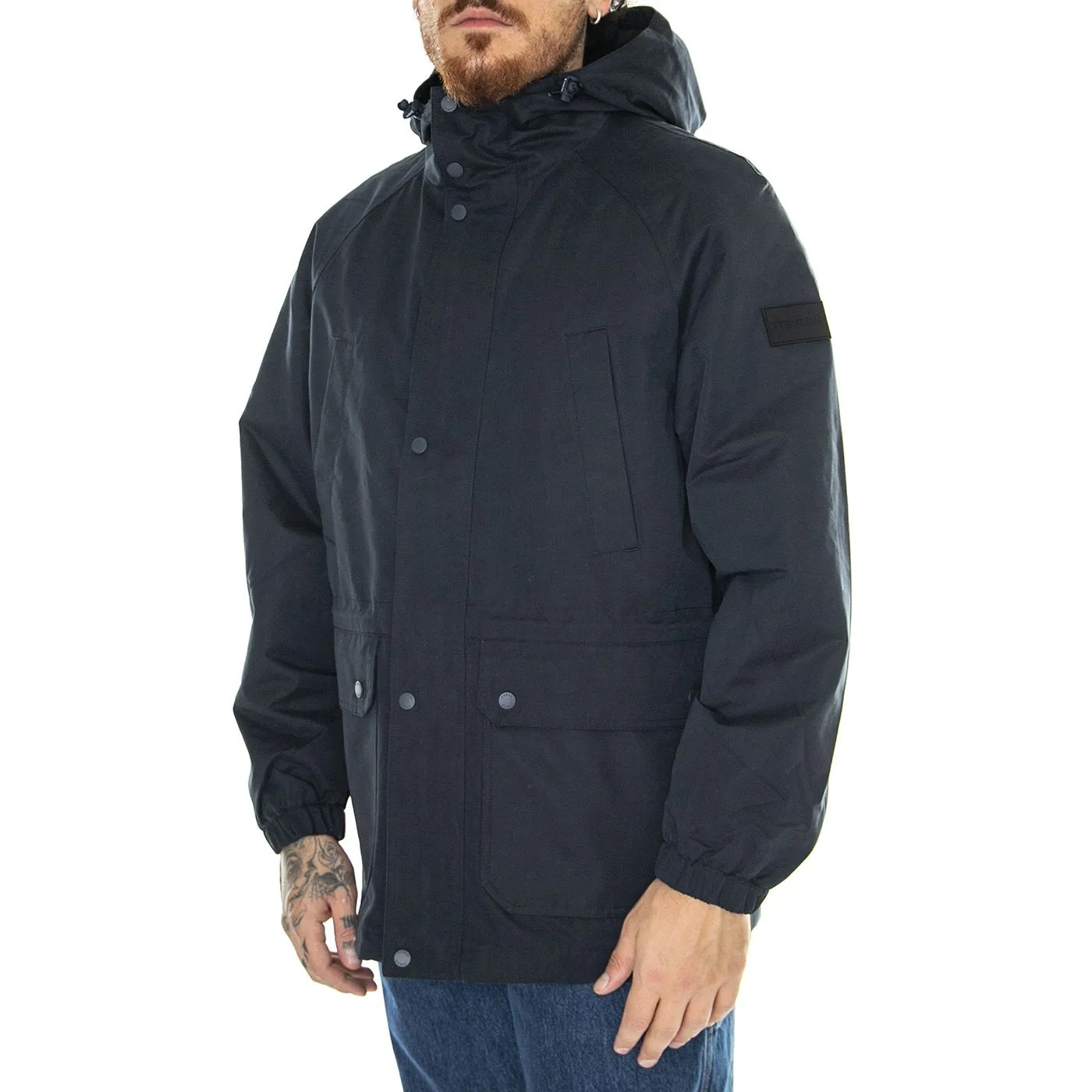 Farah Gunnar Parka Jacket blue - Giacca Invernale Uomo Blu    