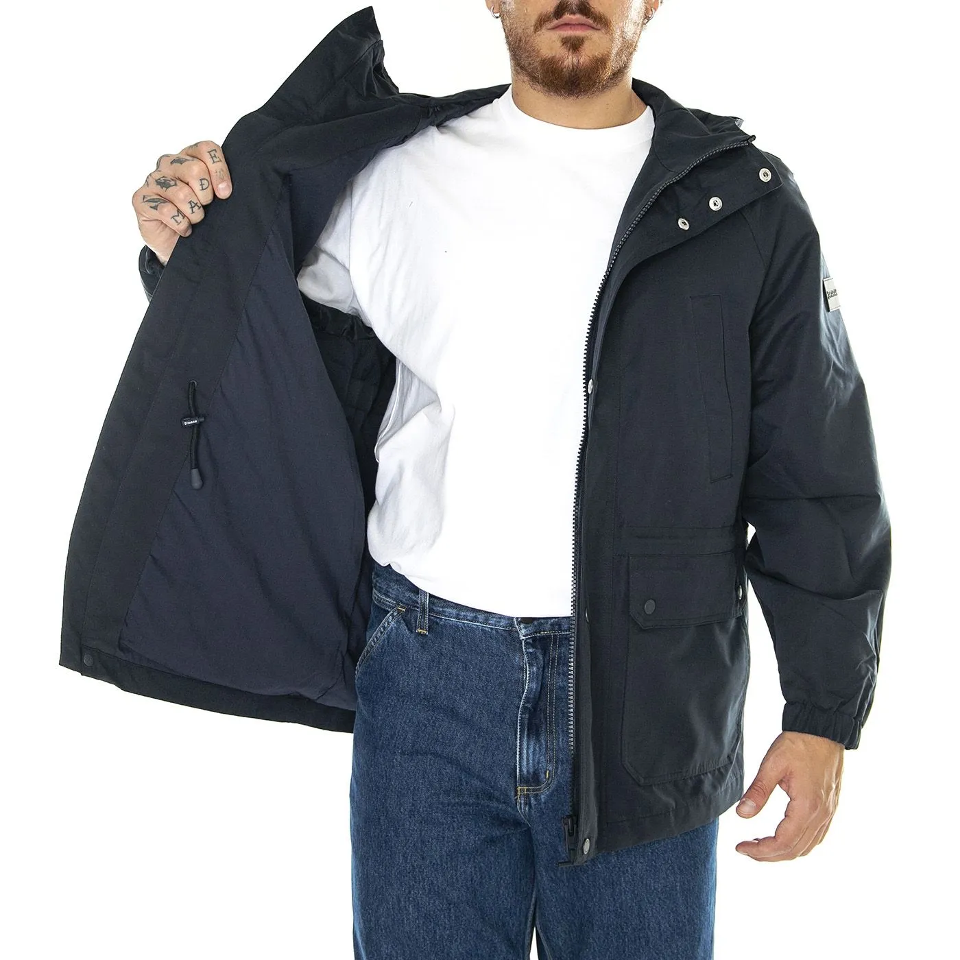 Farah Gunnar Parka Jacket blue - Giacca Invernale Uomo Blu    