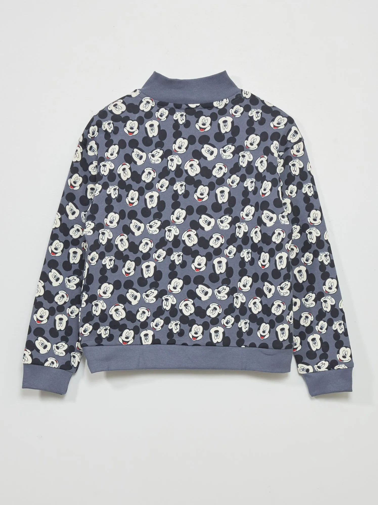Felpa a collo alto con zip 'Topolino' 'Disney' - GRIGIO