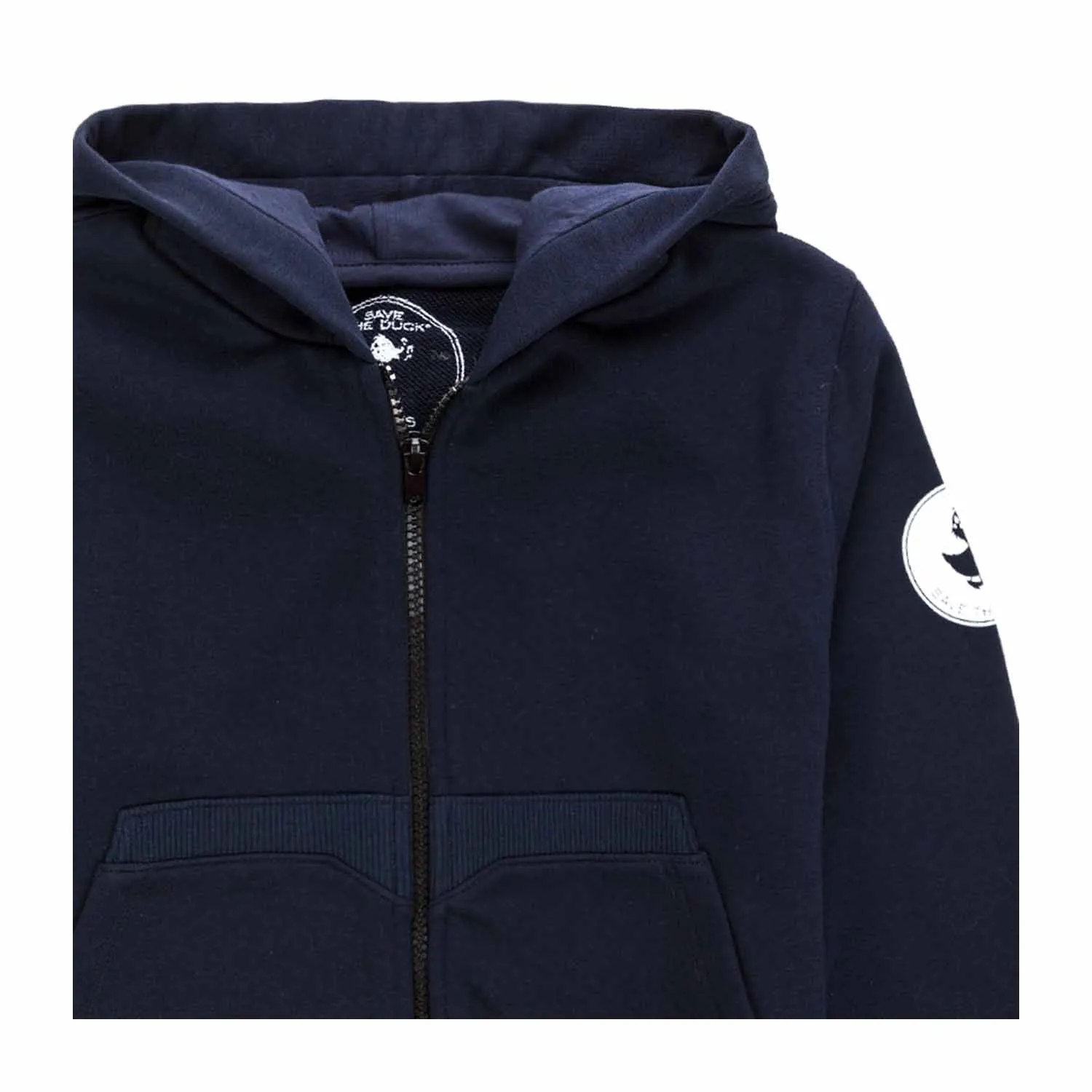 Felpa Blu Unisex Con Zip