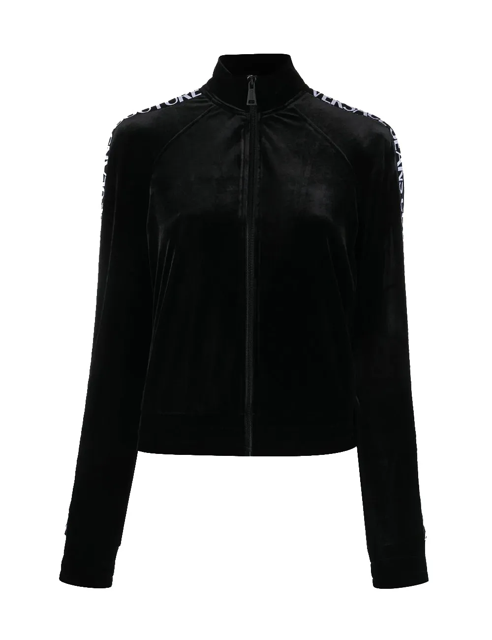 Felpa con zip Nero