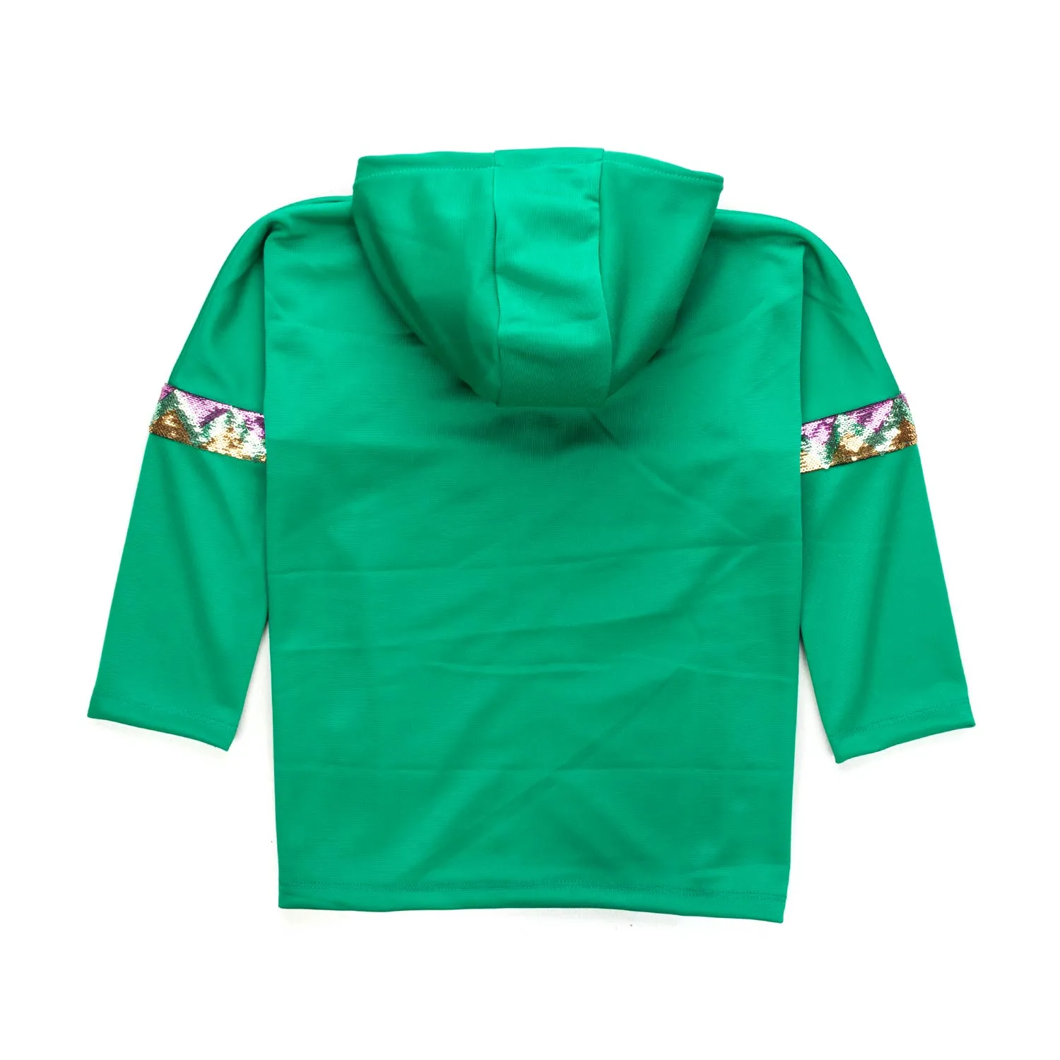 Felpa Con Zip Verde Girl