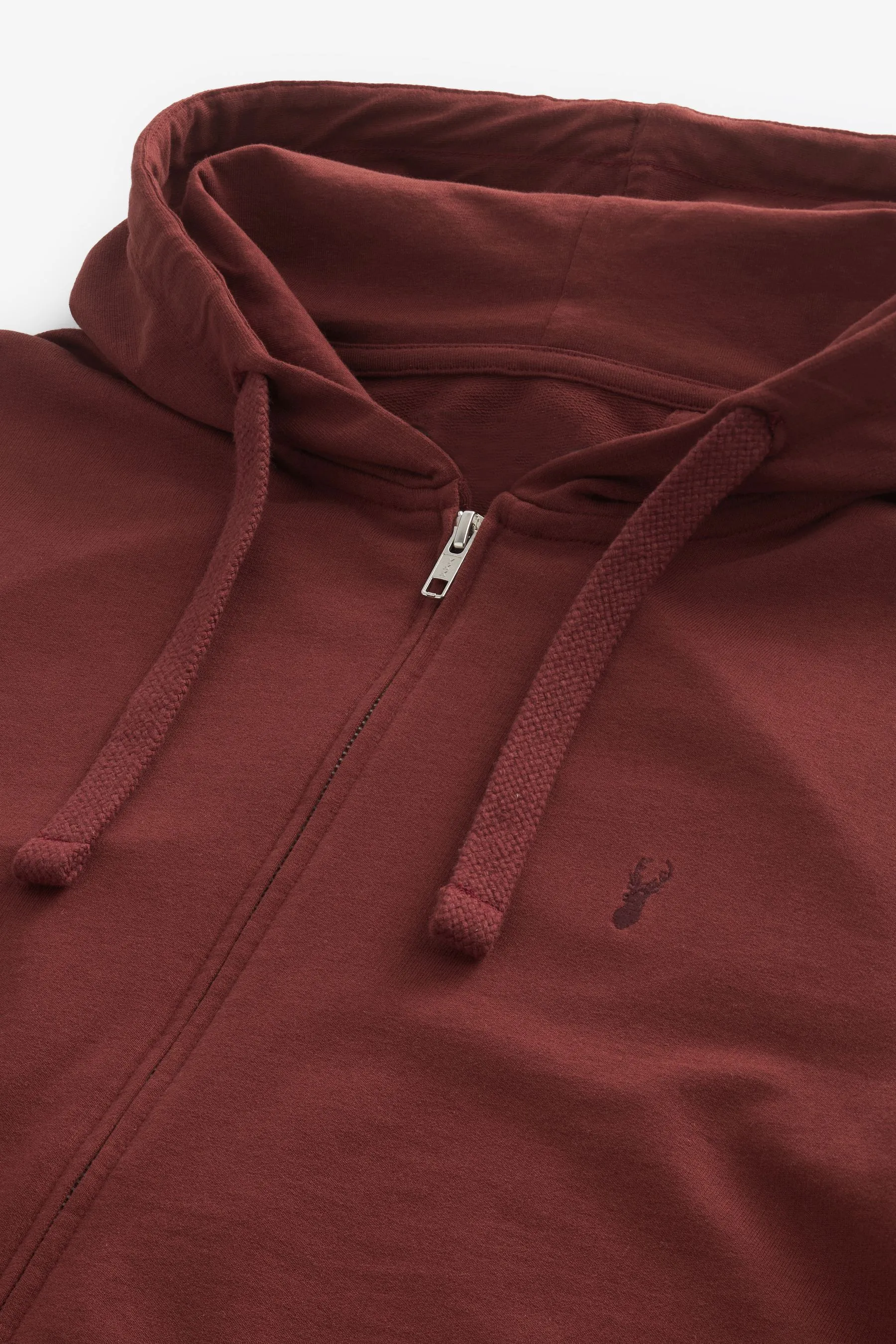 Felpa leggera con cappuccio e zip