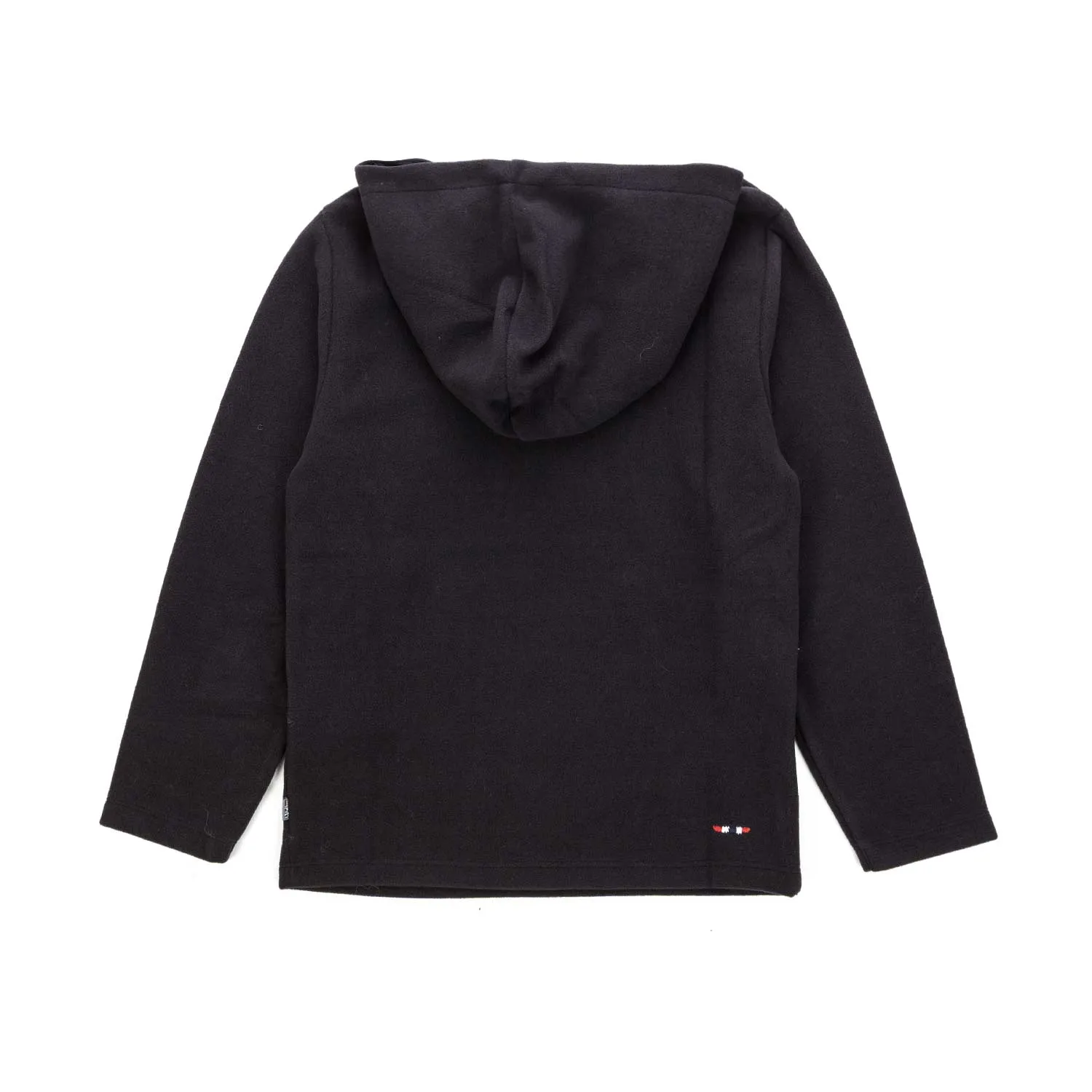 Felpa Nera In Pile Bambino Teen