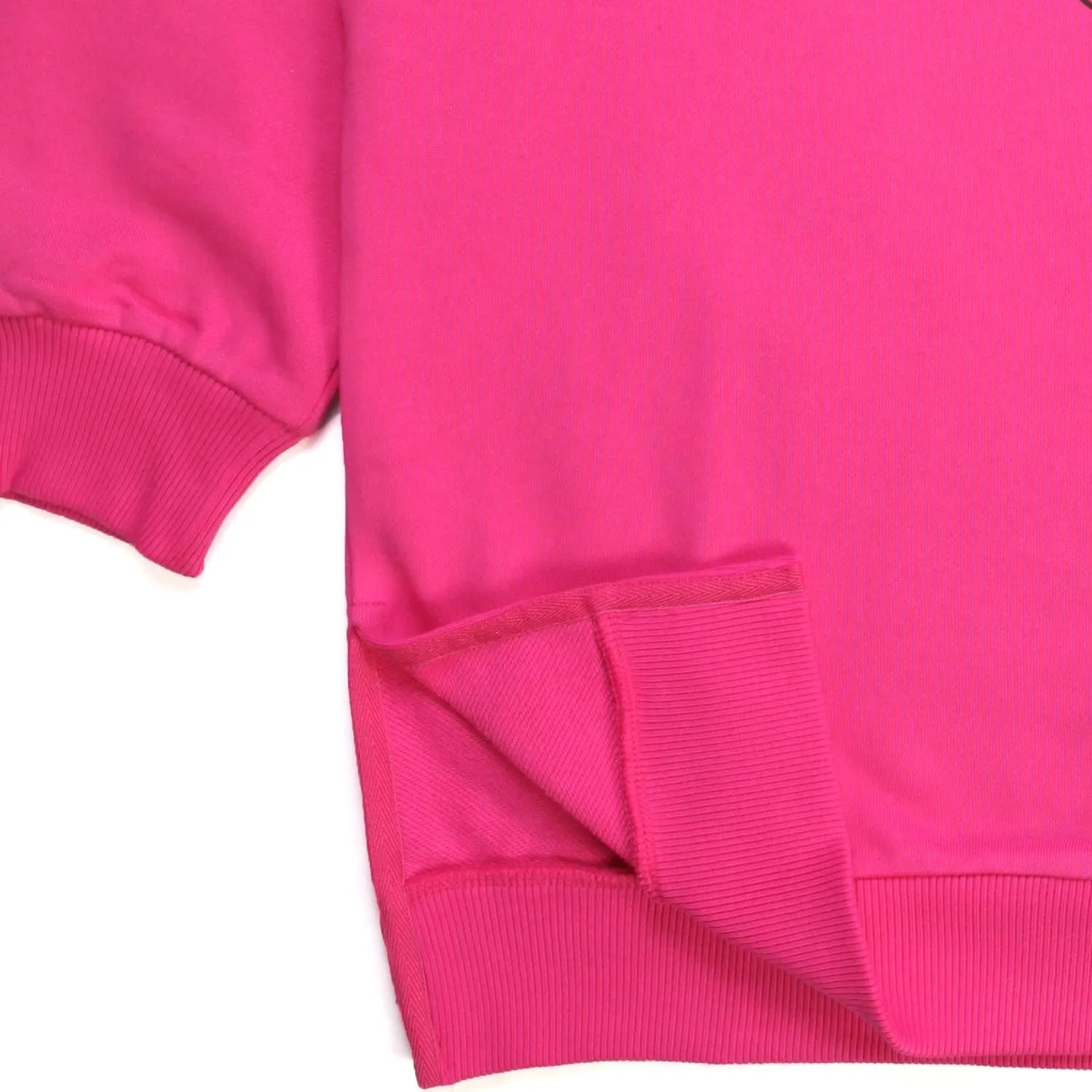 Felpa Oversize Fucsia Bambina E Teenager