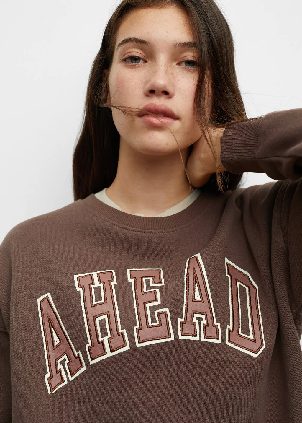 Felpa oversize messaggio
