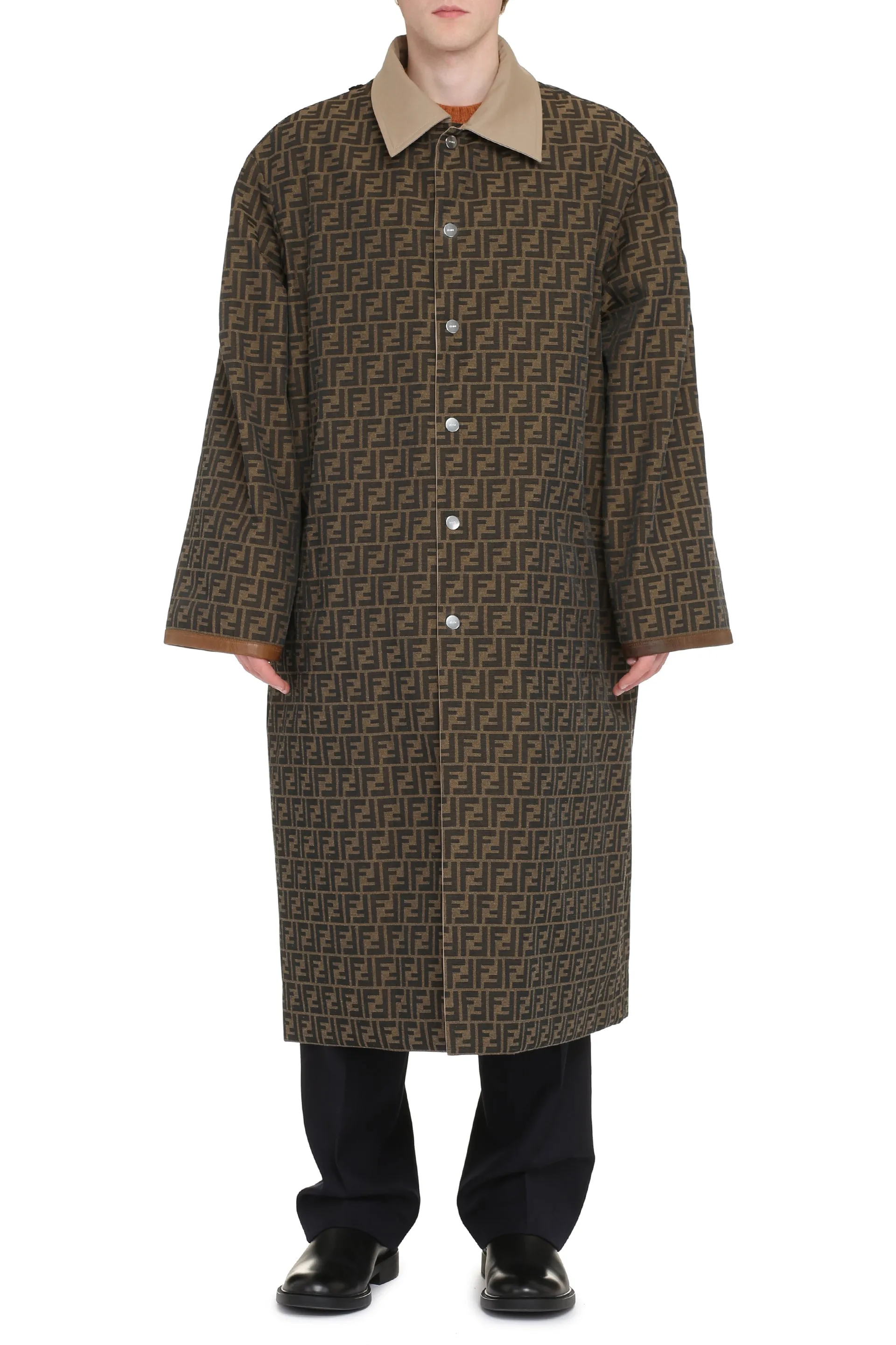 Fendi Trench coat lungo reversibile