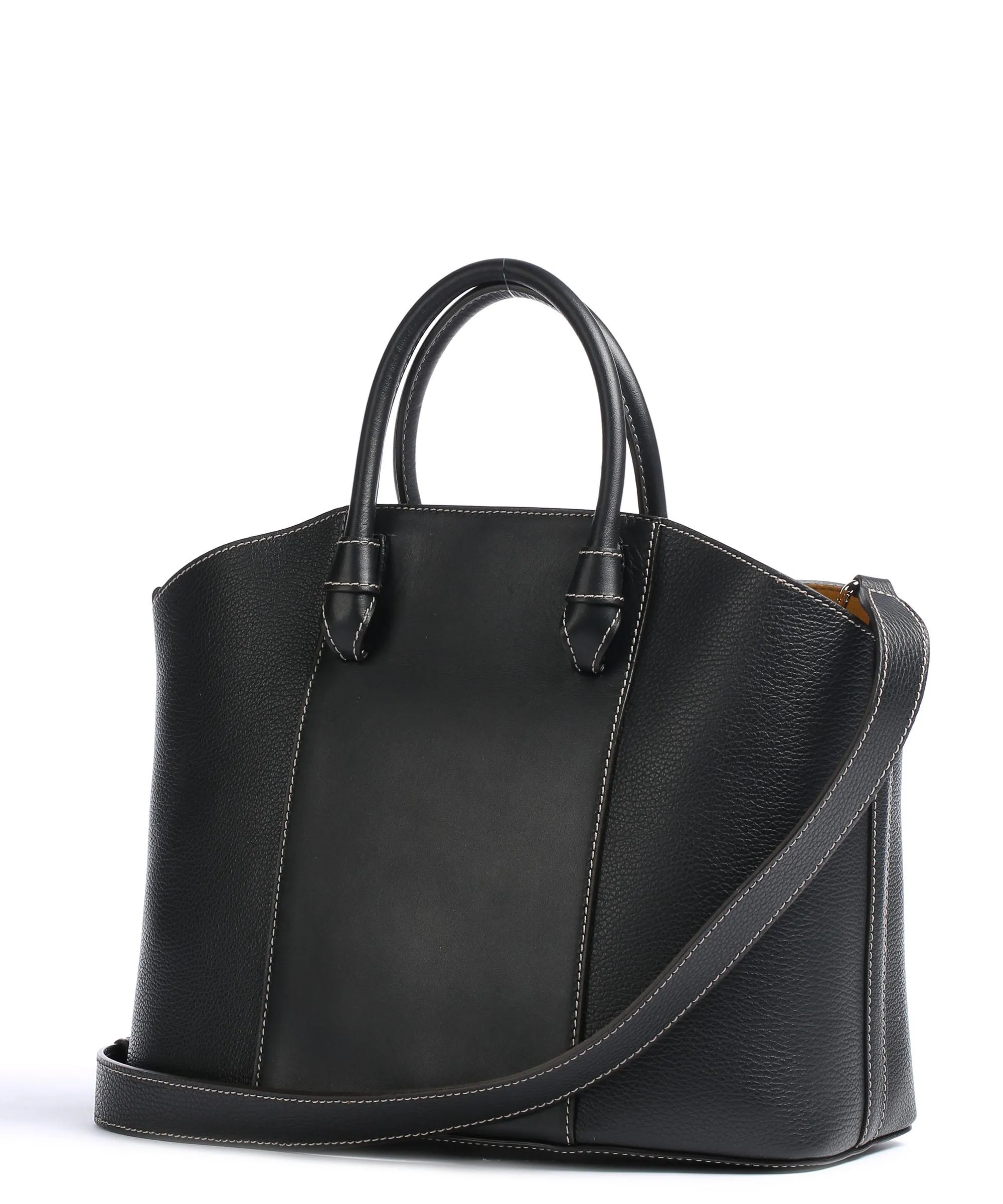 Furla Miastella L Borsa a mano pelle granulata, pelle liscia nero  