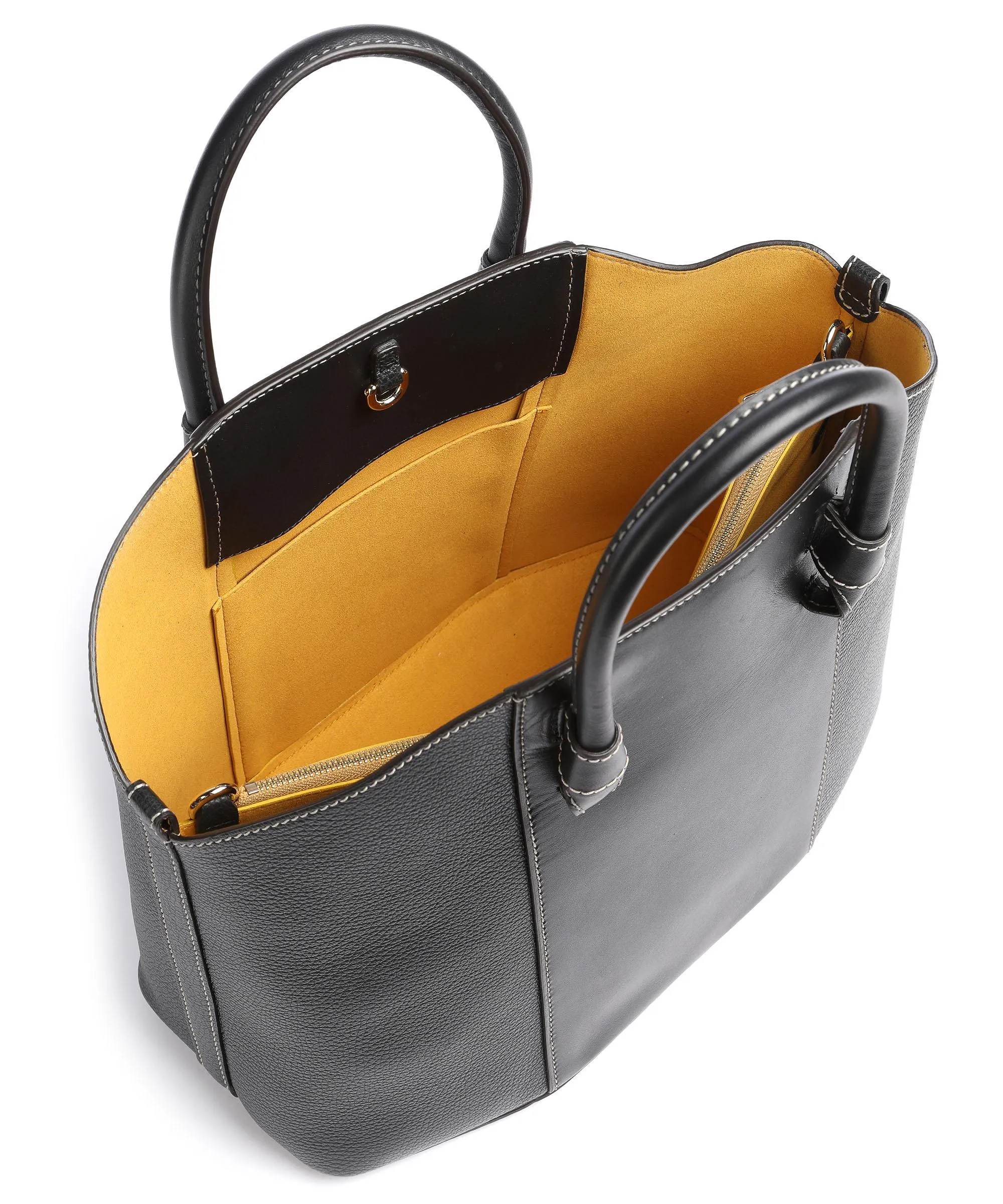 Furla Miastella L Borsa a mano pelle granulata, pelle liscia nero  