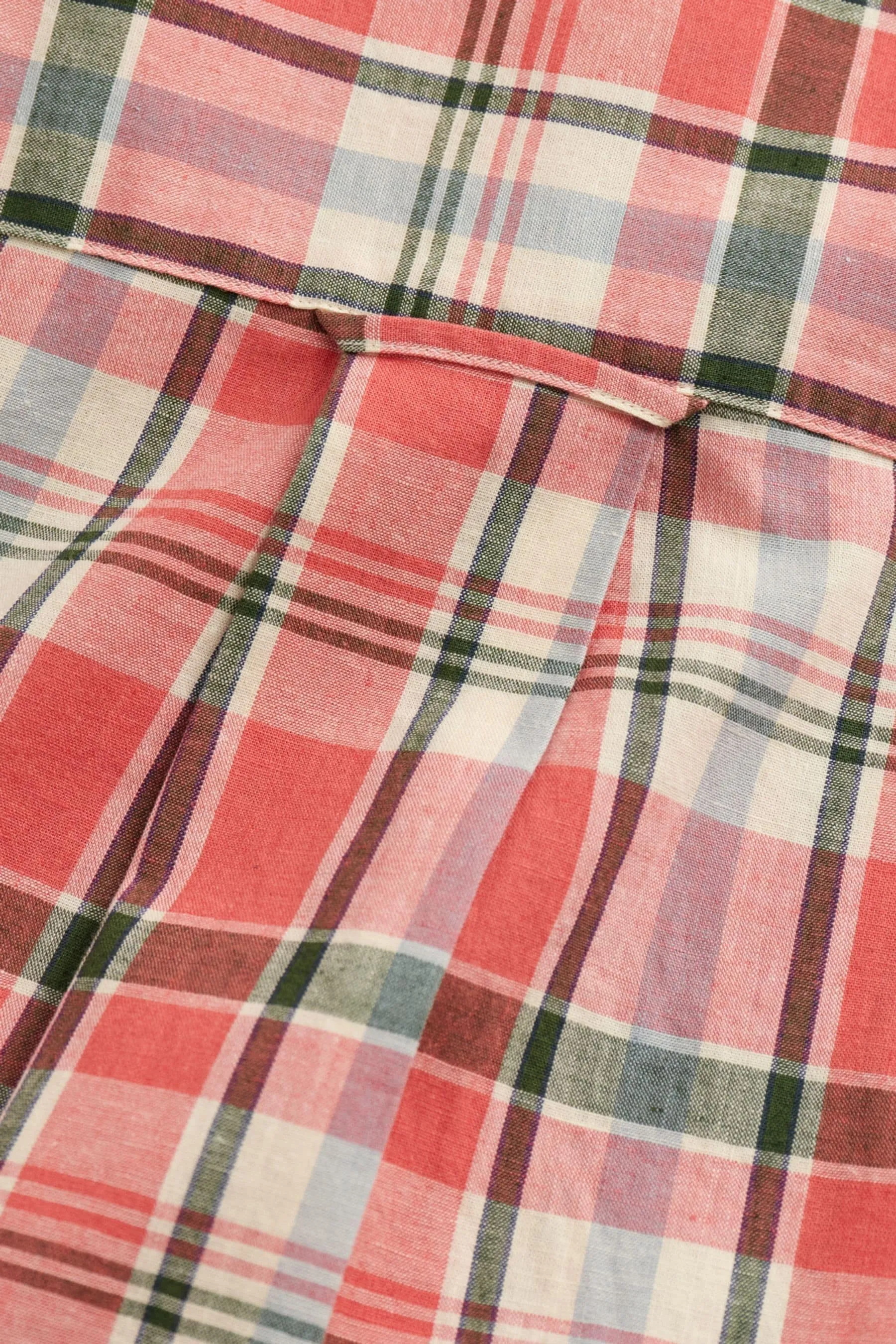 GANT regular  - Camicia in lino a quadri vestibilità attillata Manica corta cotone