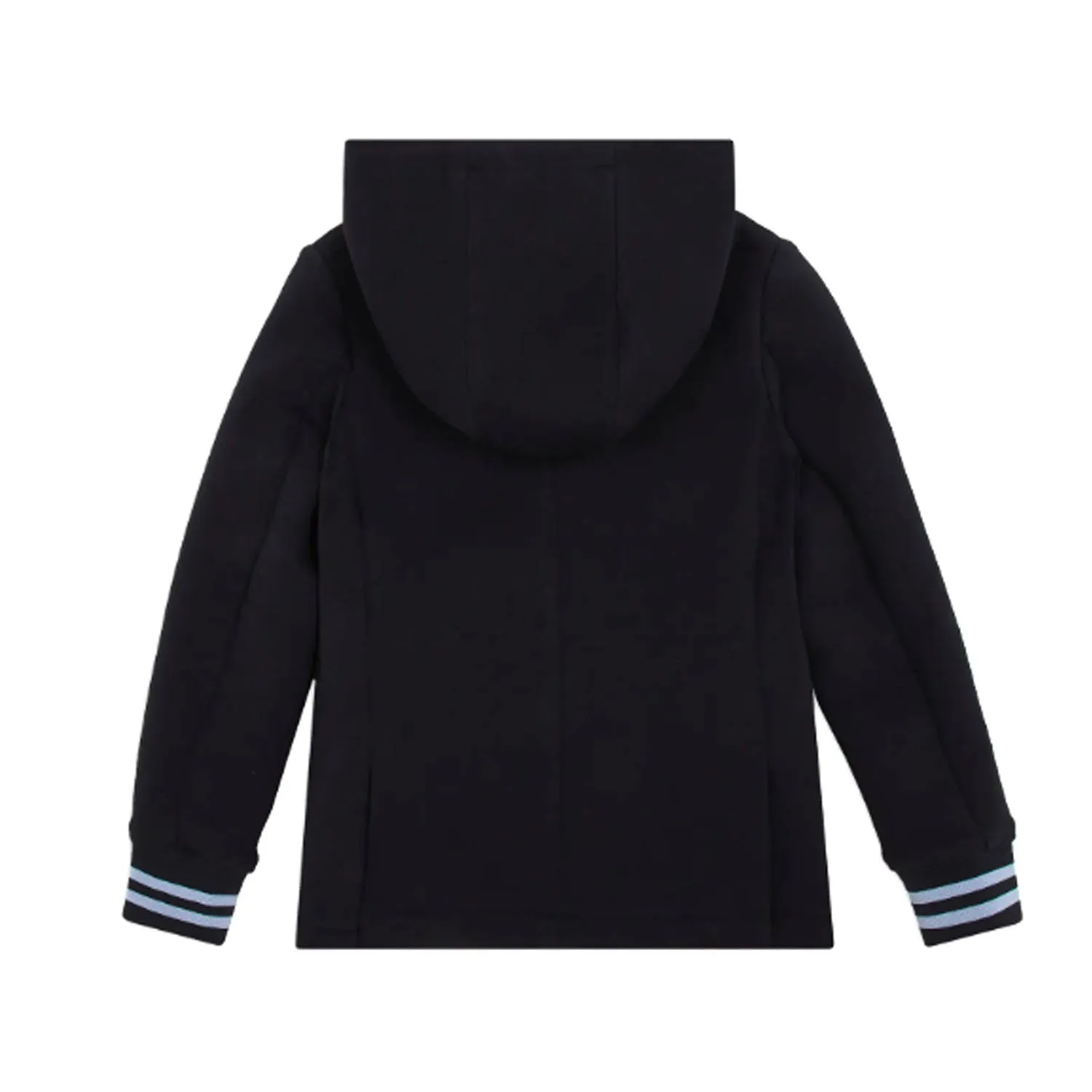 Giacca Di Felpa Blu Navy Con Cappuccio