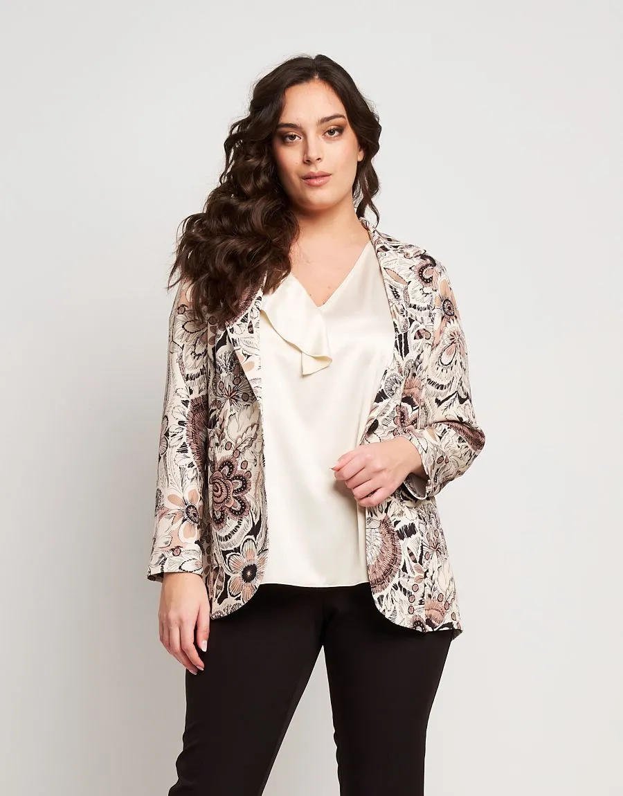 Giacca fantasia con revers