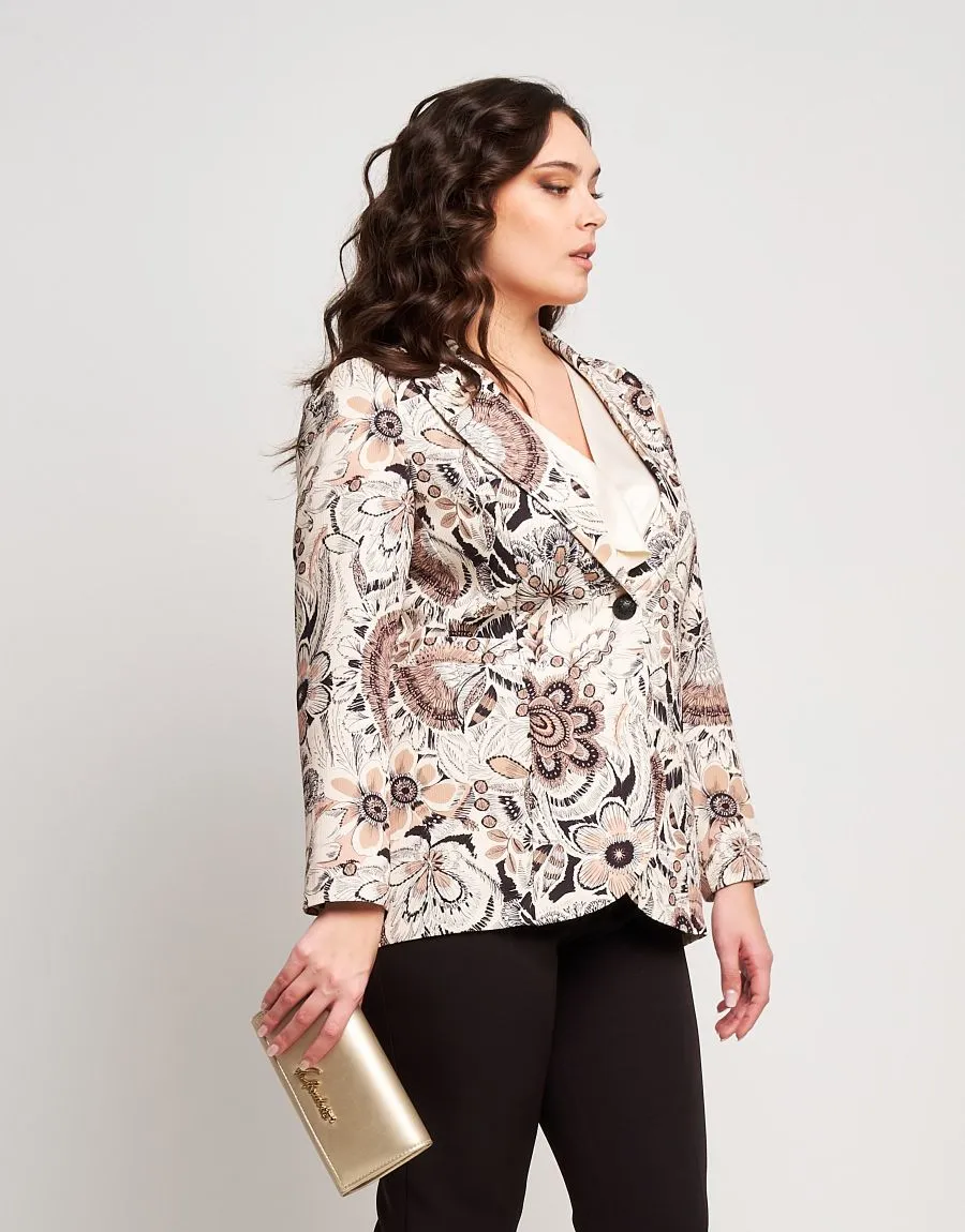 Giacca fantasia con revers
