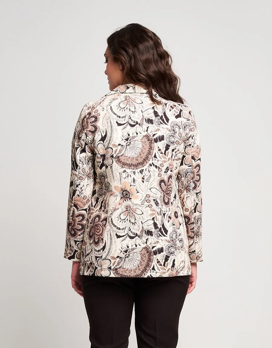 Giacca fantasia con revers