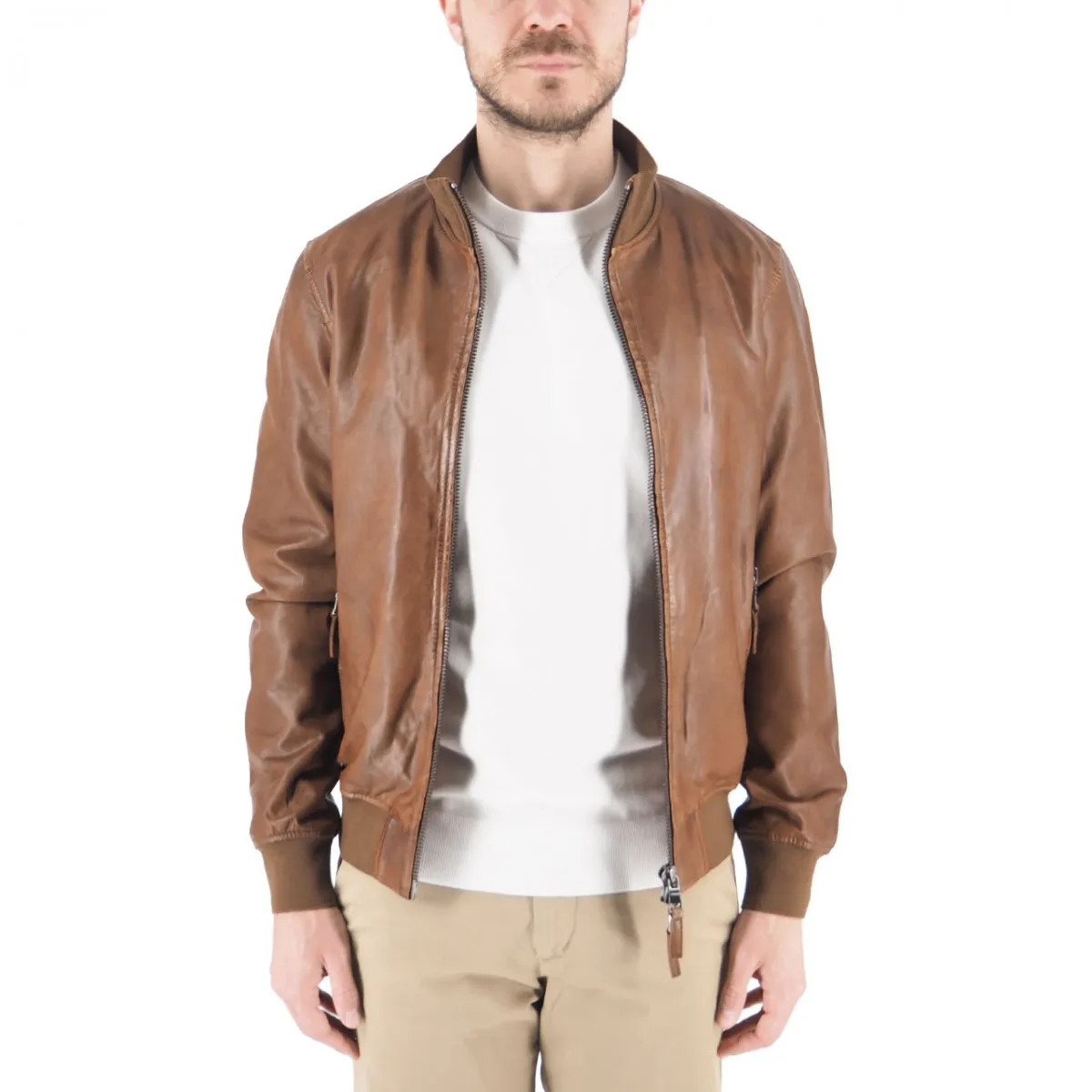 Giacca In Pelle Corta