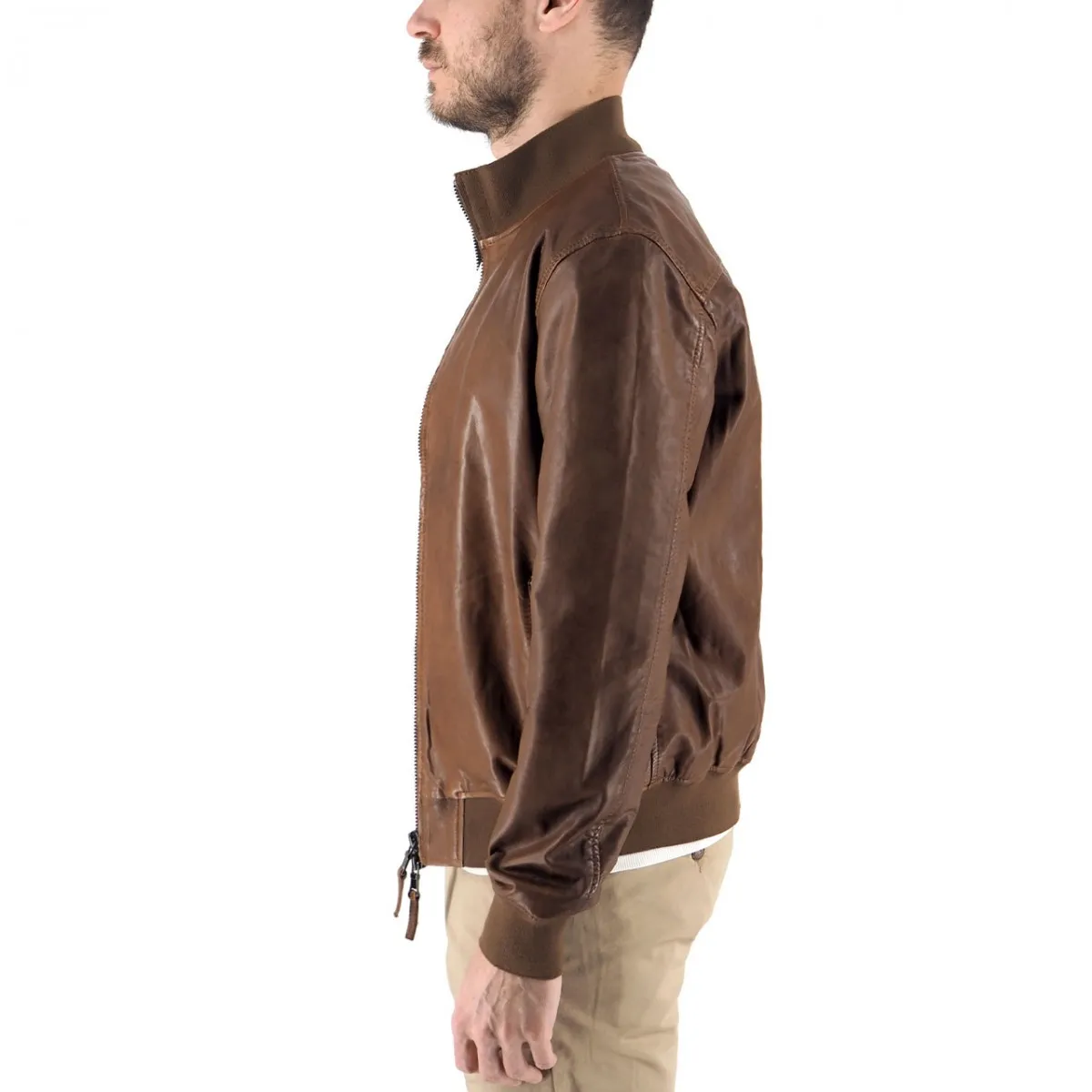 Giacca In Pelle Corta