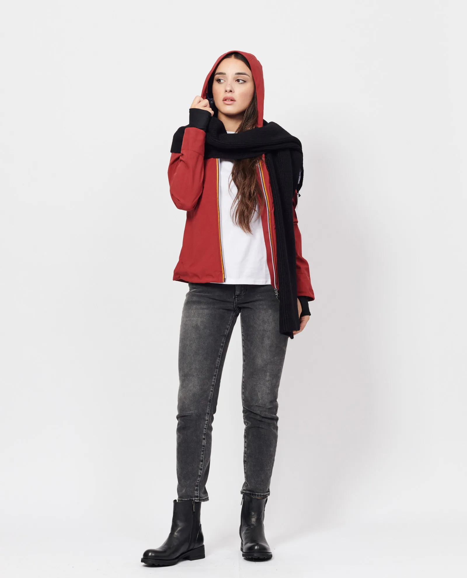 Giacca Lila K-way Lil con cappuccio
