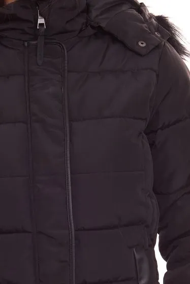 Giacca outdoor ALPENBLITZ, giacca invernale da donna imbottita con cappuccio staccabile e pelliccia sintetica staccabile individ
