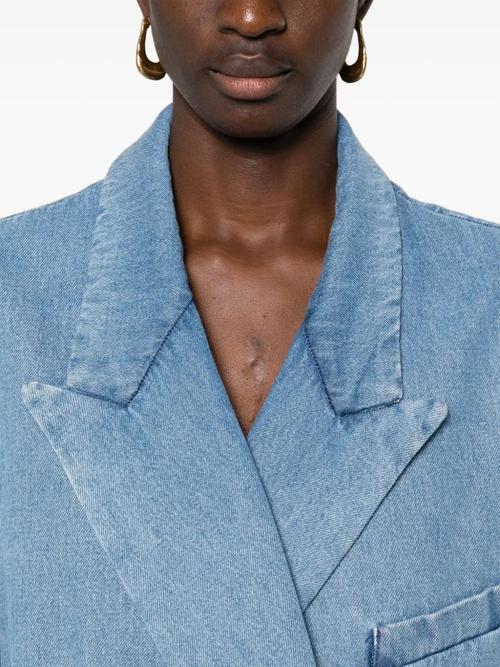 Giacca oversize in denim in blu - donna