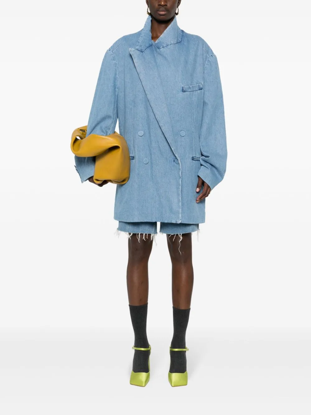 Giacca oversize in denim in blu - donna