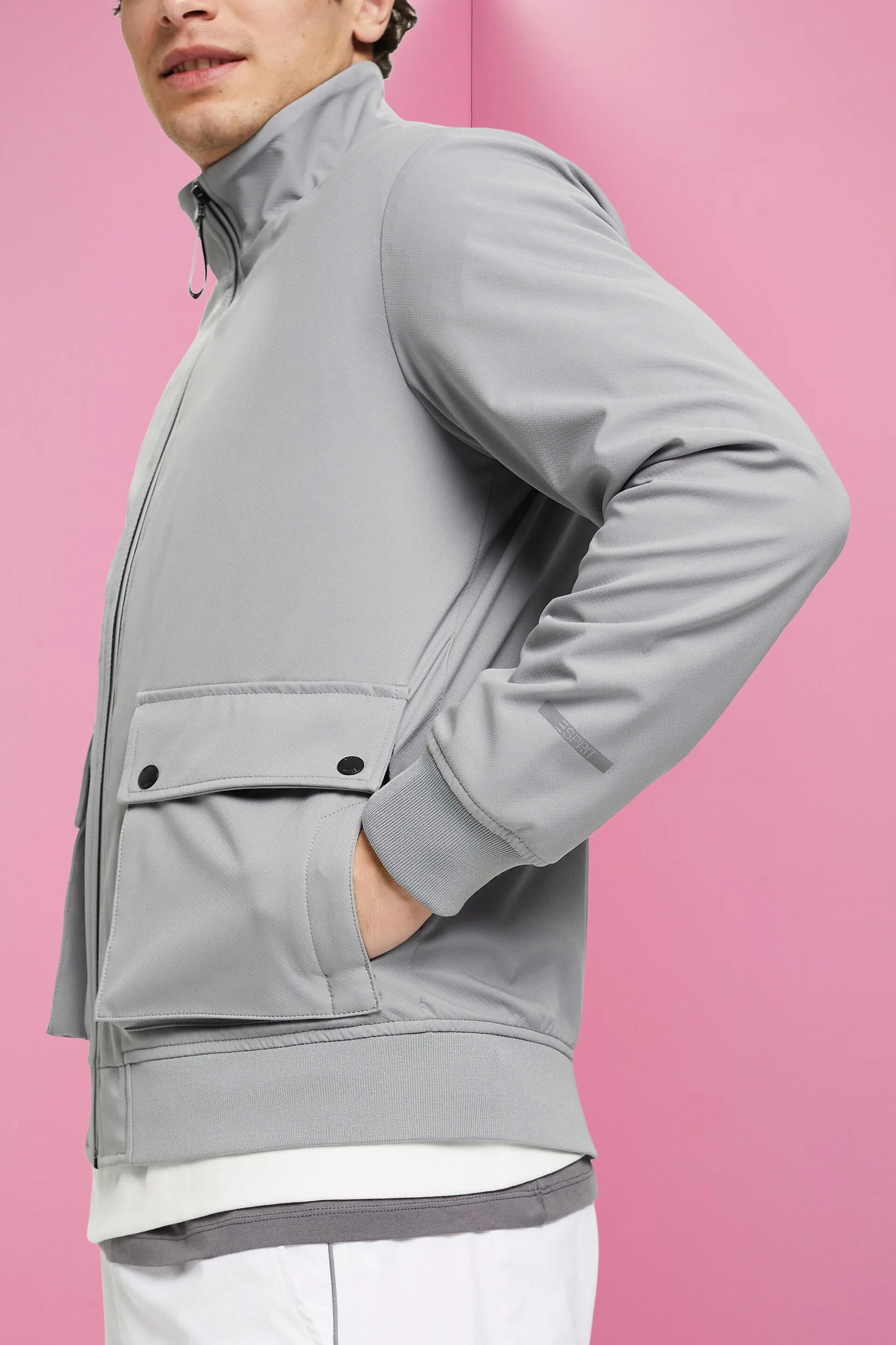 Giacca softshell a spina di pesce
