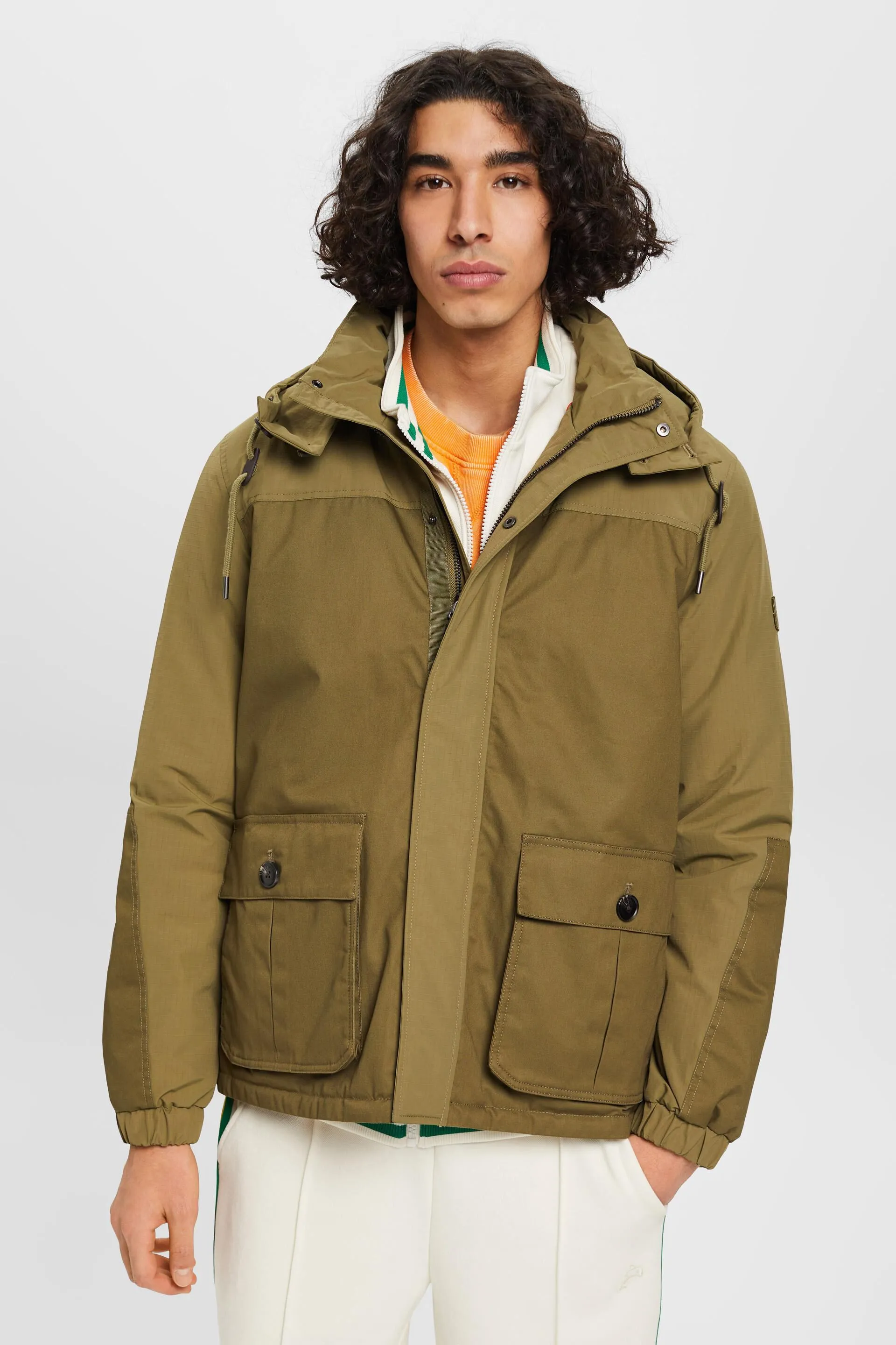 Giacca utility con cappuccio rimovibile