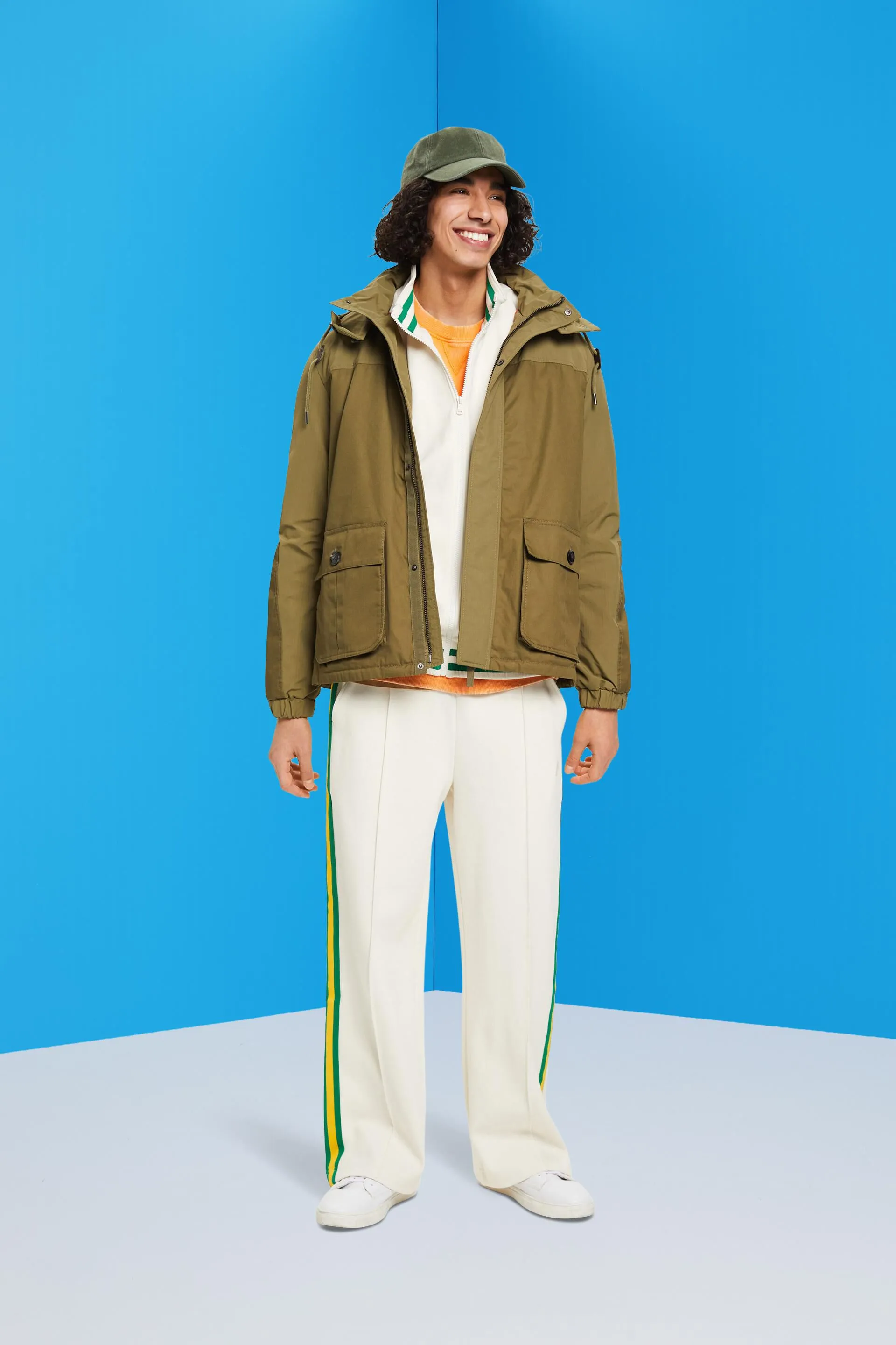 Giacca utility con cappuccio rimovibile