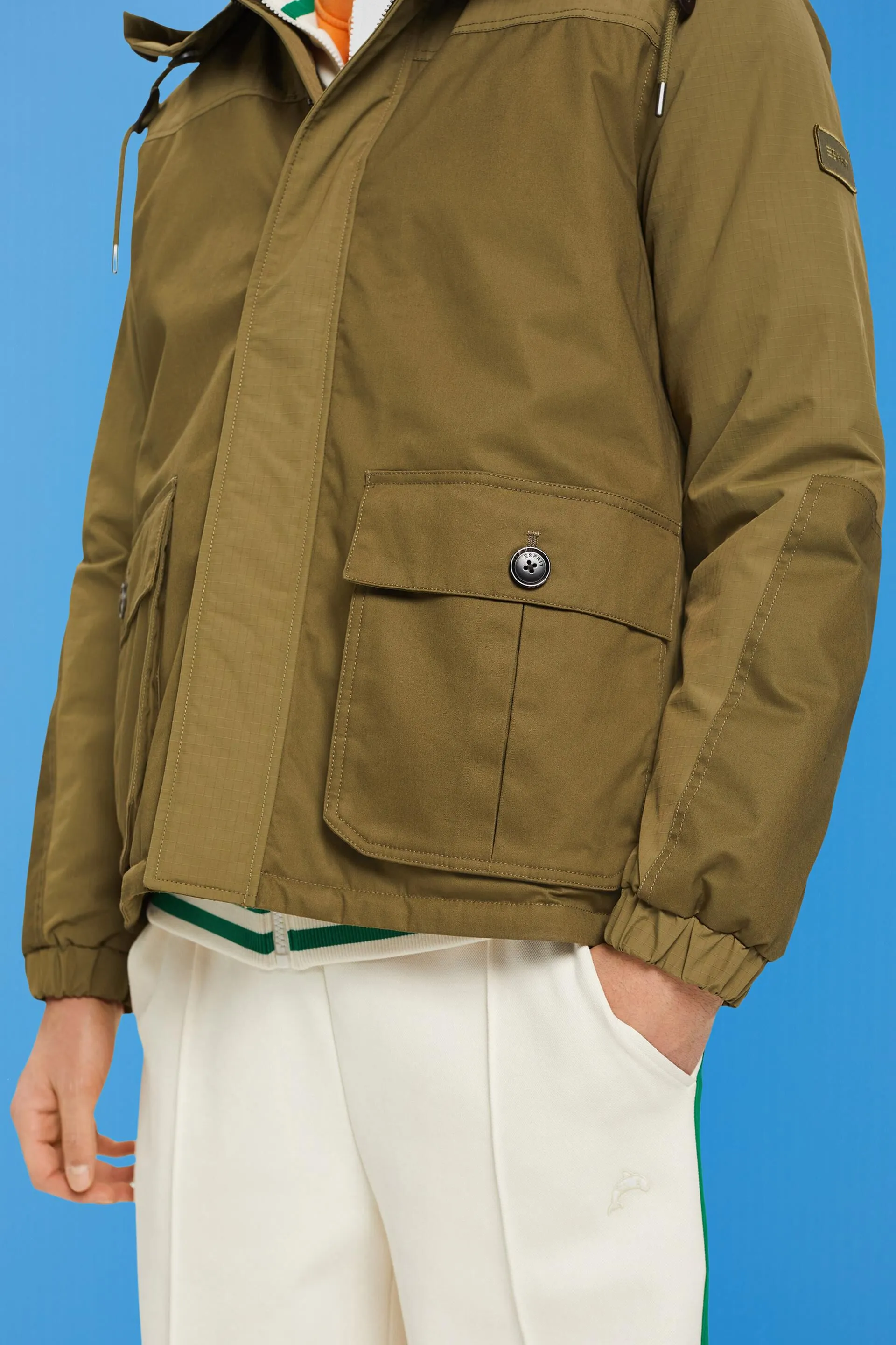 Giacca utility con cappuccio rimovibile