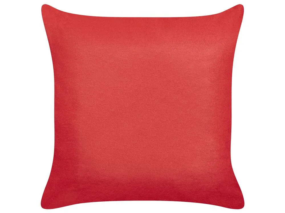 GINGERBREAD Set di 2 cuscini Modello natalizio Rosso 45 x 45 cm Cotone