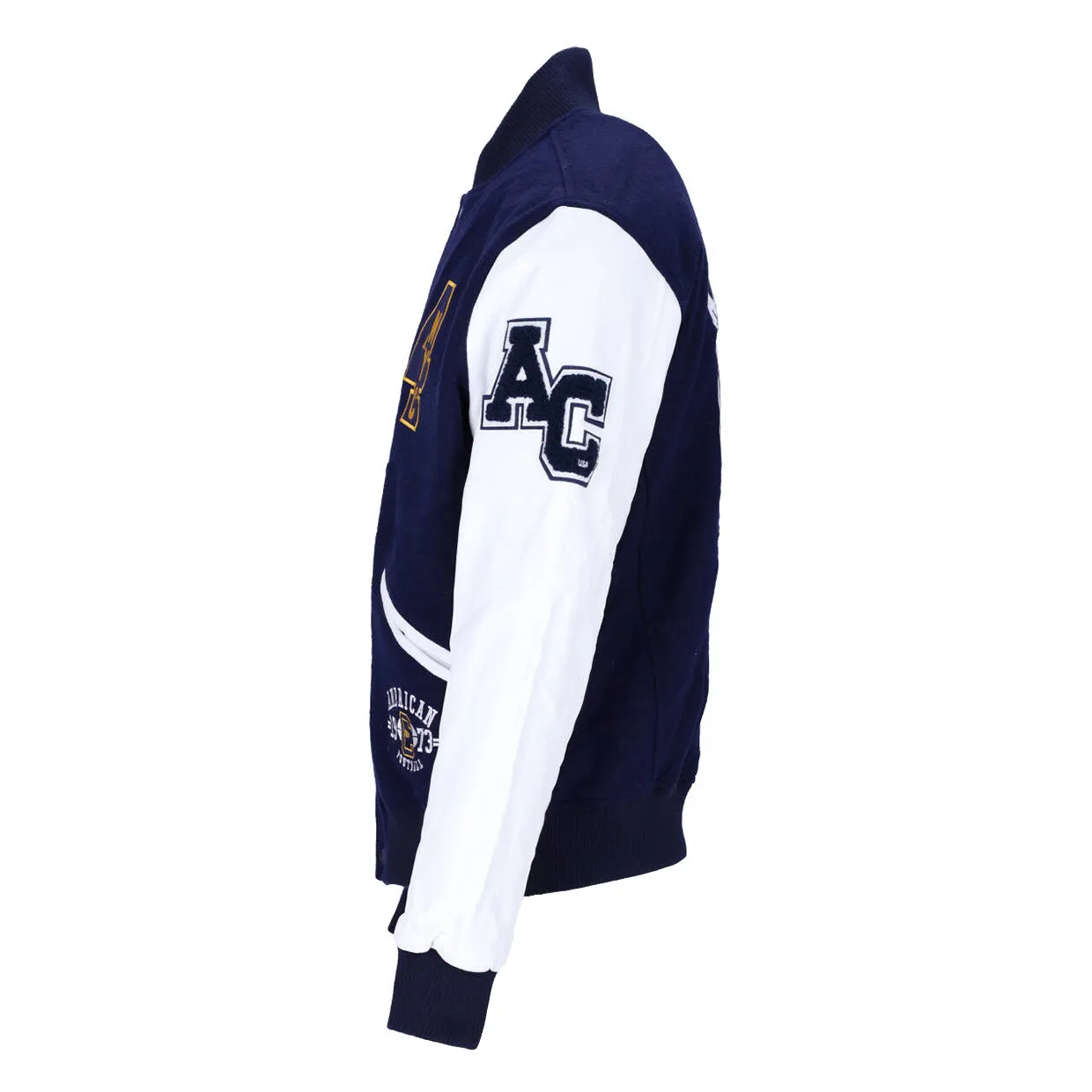 Giubbino Uomo American College Teddy Varsity Tiger Blu / Bianco