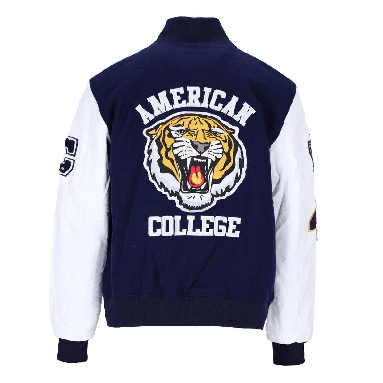 Giubbino Uomo American College Teddy Varsity Tiger Blu / Bianco