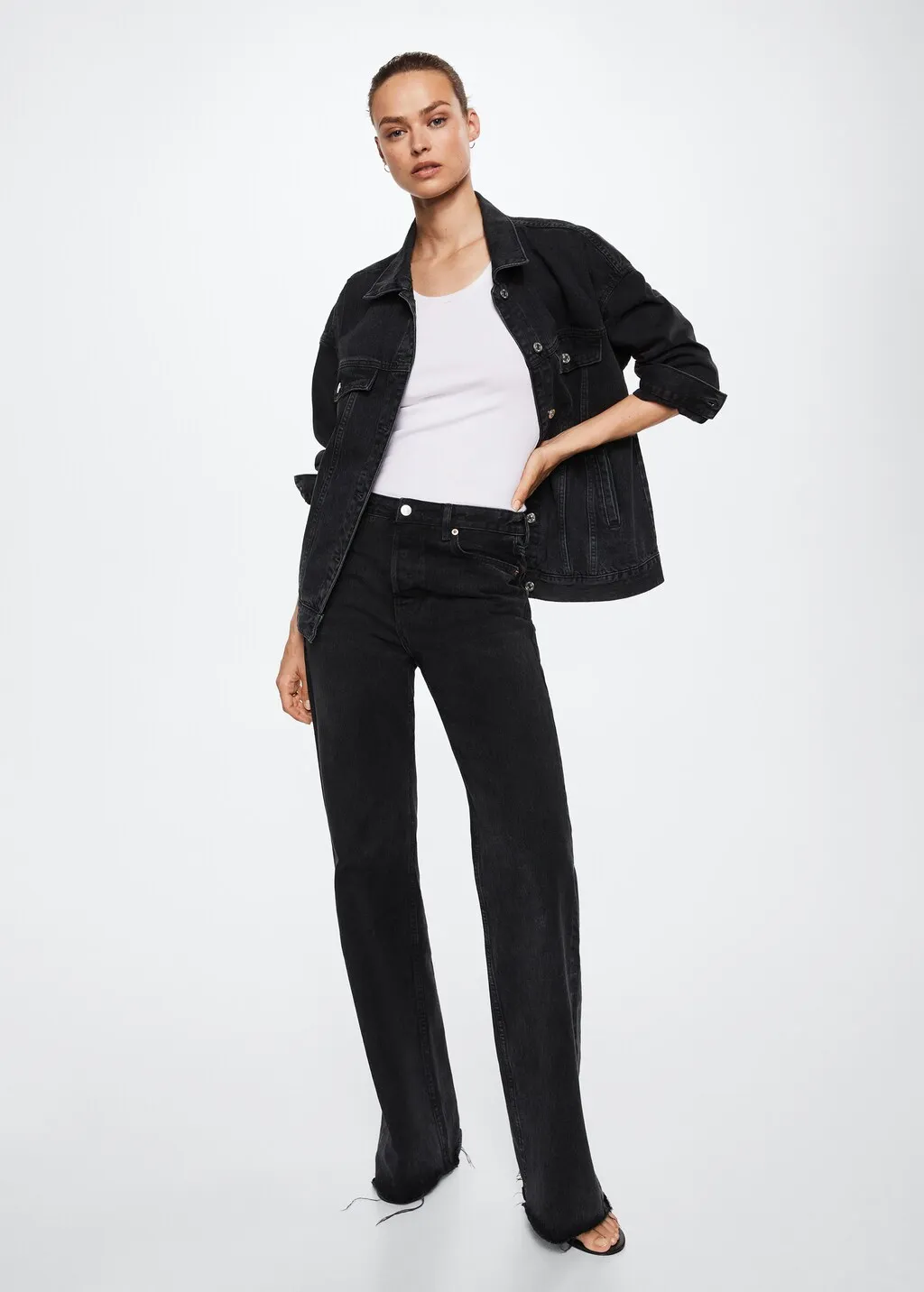 Giubbotto denim oversize