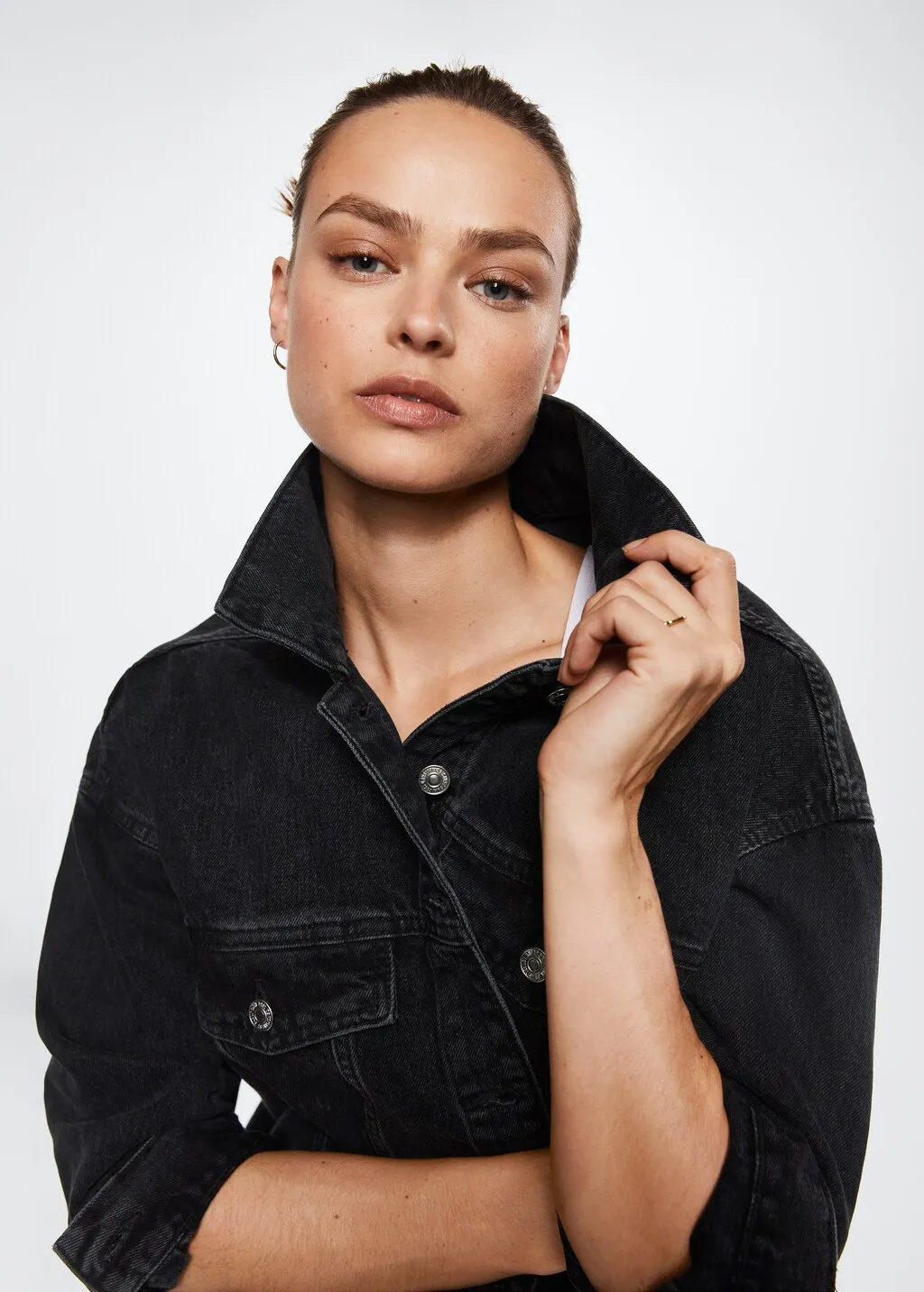 Giubbotto denim oversize