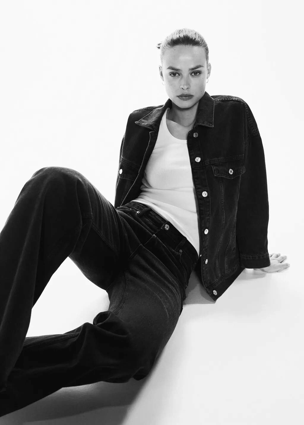Giubbotto denim oversize