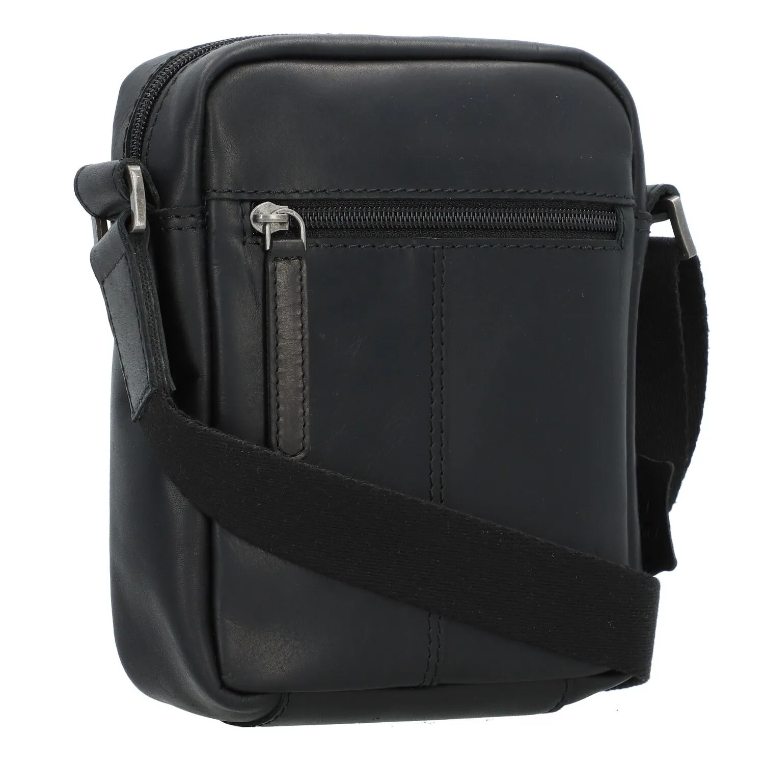 Greenburry Pure Black Borsa a tracolla Pelle 15 cm