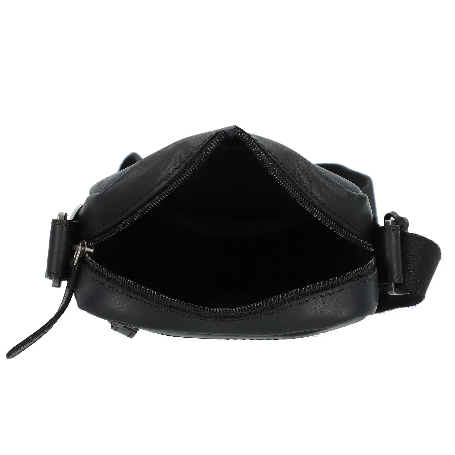 Greenburry Pure Black Borsa a tracolla Pelle 15 cm