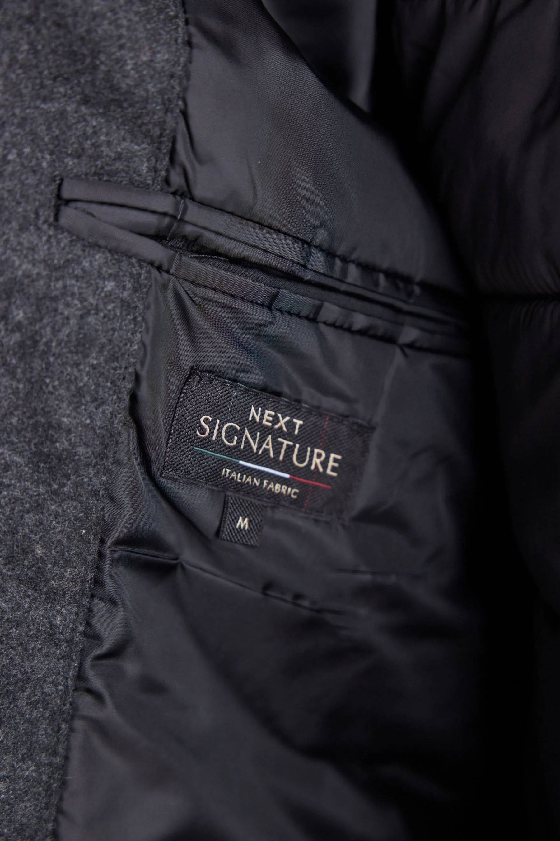 Grigio antracite  - Signature - Cappotto in Collo a imbuto misto lana italiana con gilet rimovibile